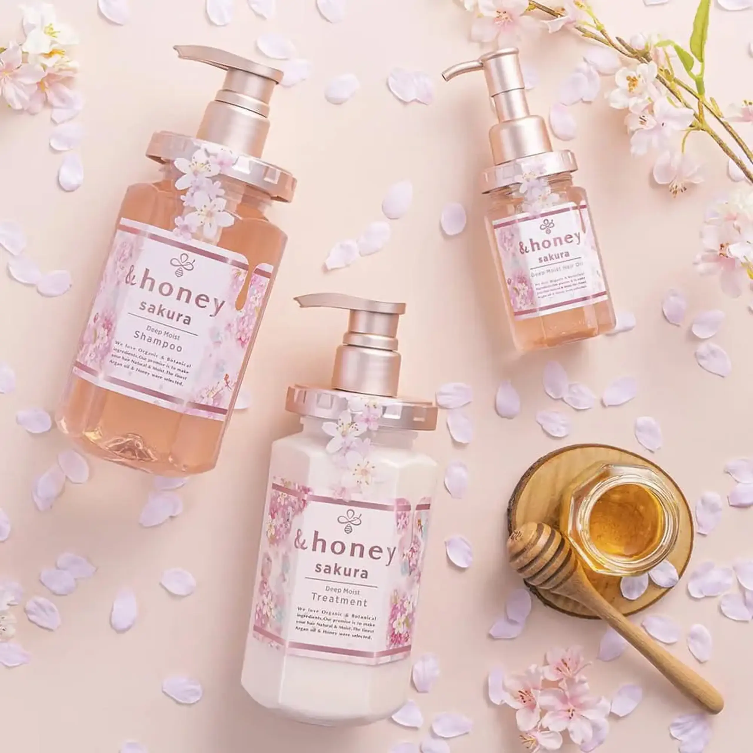 Mască-îngrijire hidratantă cu miere și parfum de sakura Vicrea &honey Deep Moist Sakura Treatment 2.0 445 gr