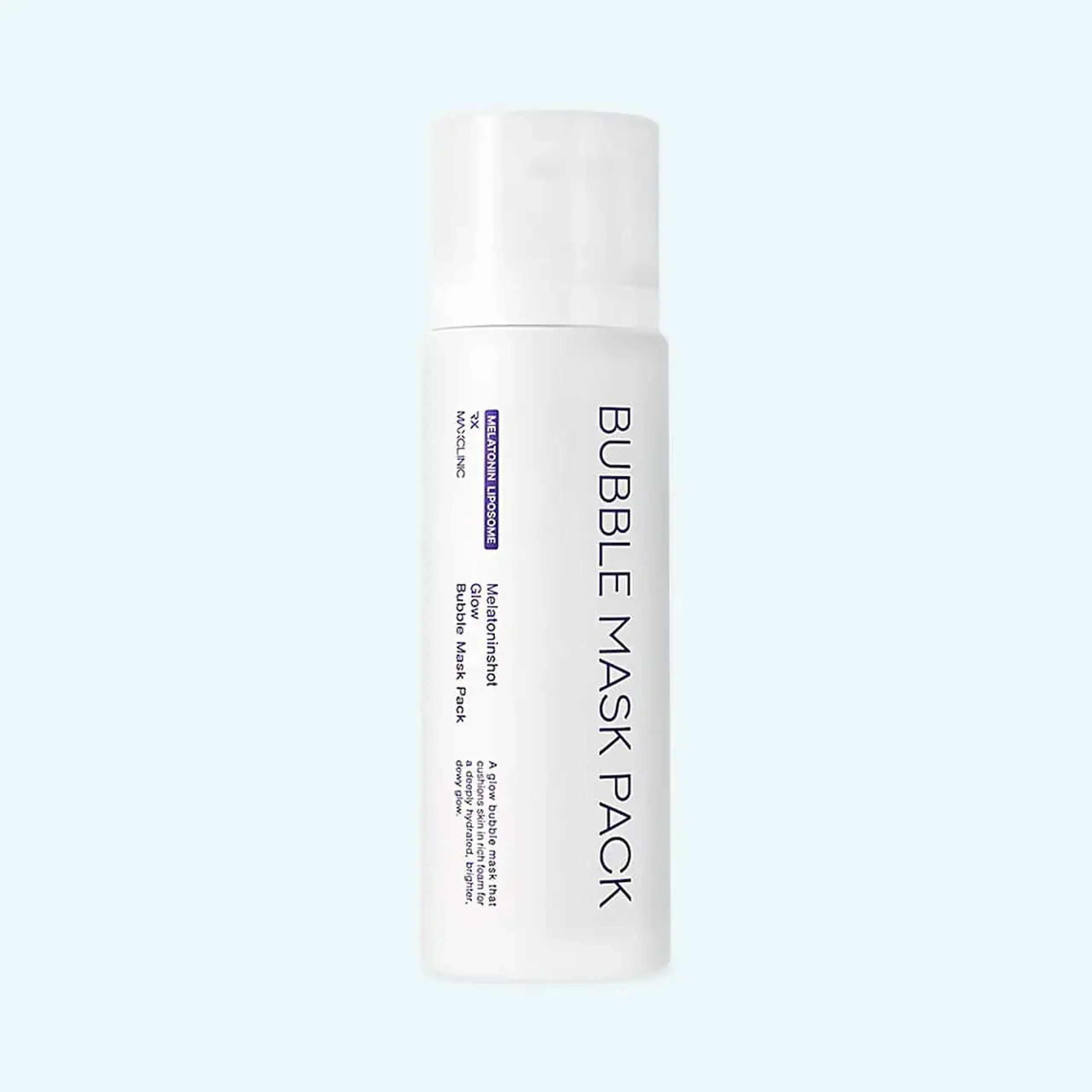 Mască spumantă pentru luminozitate Maxclinic Bubble Mask Pack Melatonin Shot Glow 80ml