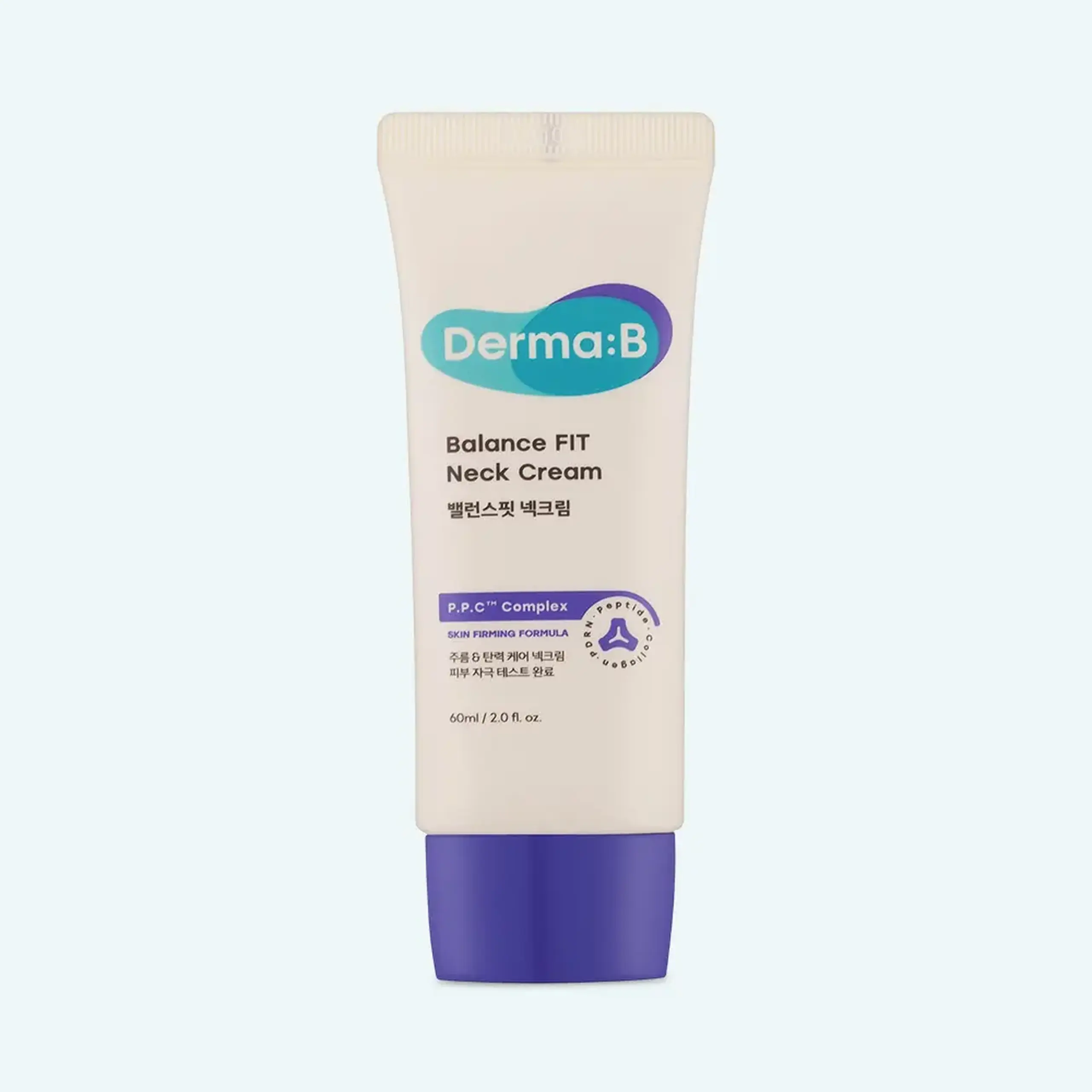Cremă pentru fermitatea și hidratarea pielii gâtului Derma:B Balance FIT Neck Cream 60 ml