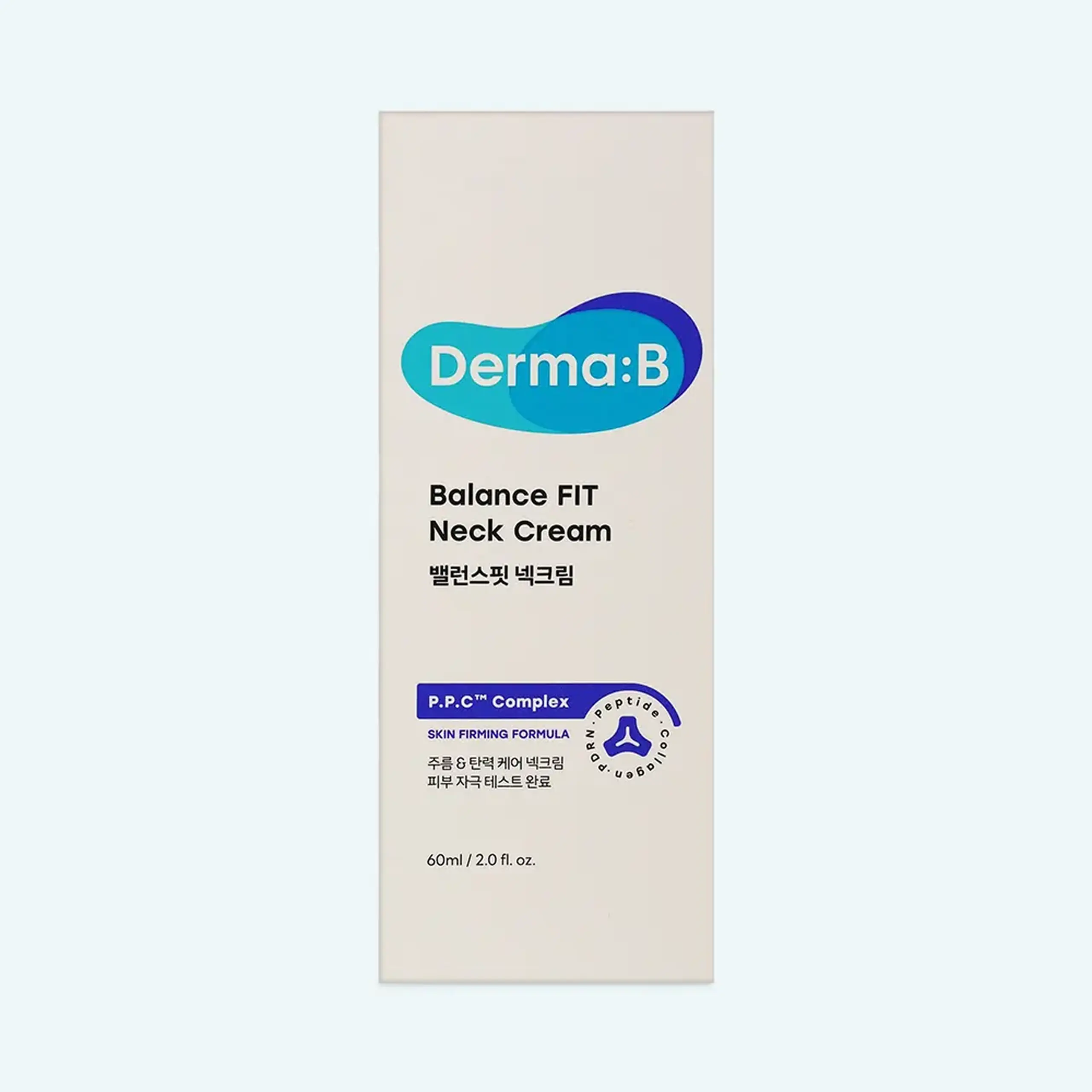 Cremă pentru fermitatea și hidratarea pielii gâtului Derma:B Balance FIT Neck Cream 60 ml