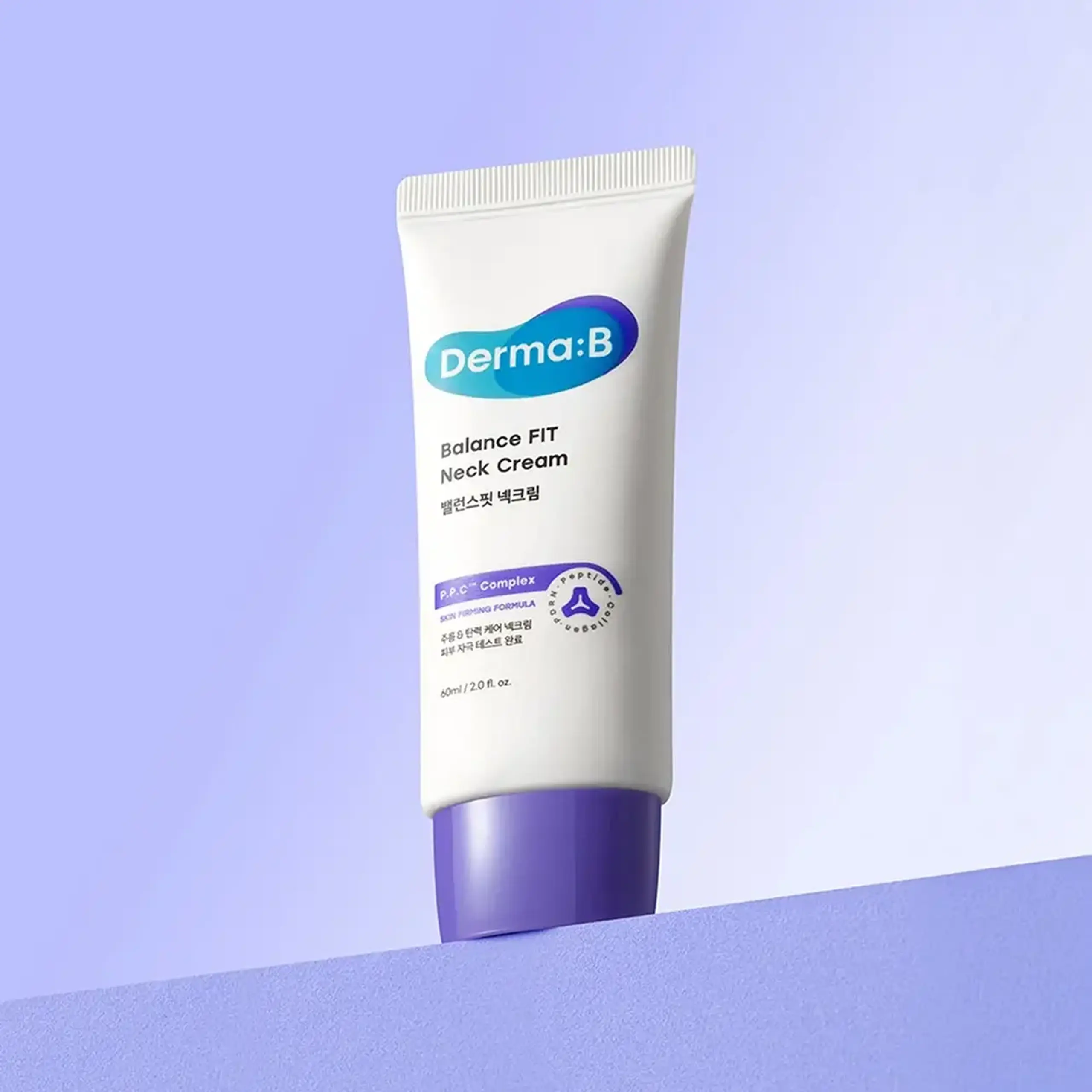 Cremă pentru fermitatea și hidratarea pielii gâtului Derma:B Balance FIT Neck Cream 60 ml