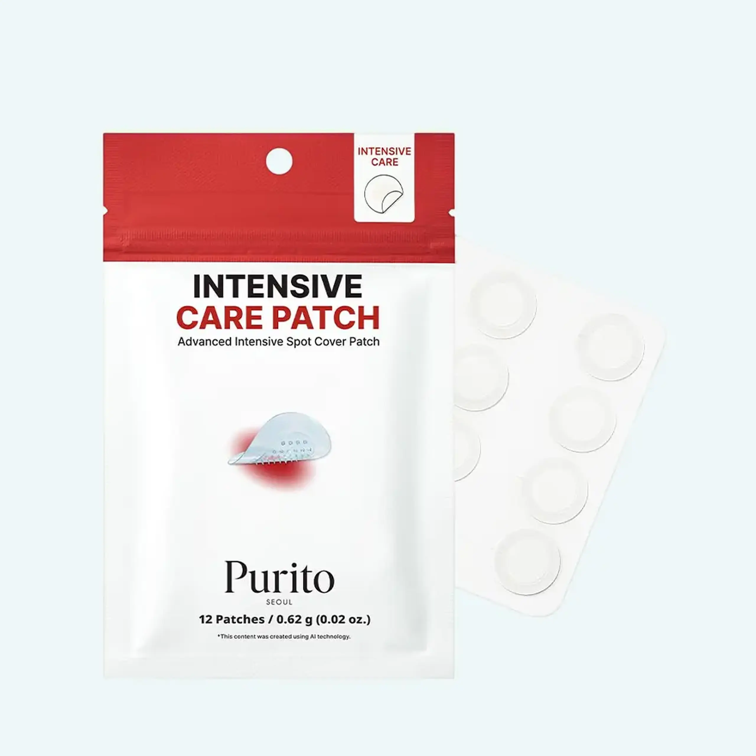 Plasturi hidrocoloidali pentru imperfecțiuni PURITO Intensive Care Patch 12 pcs