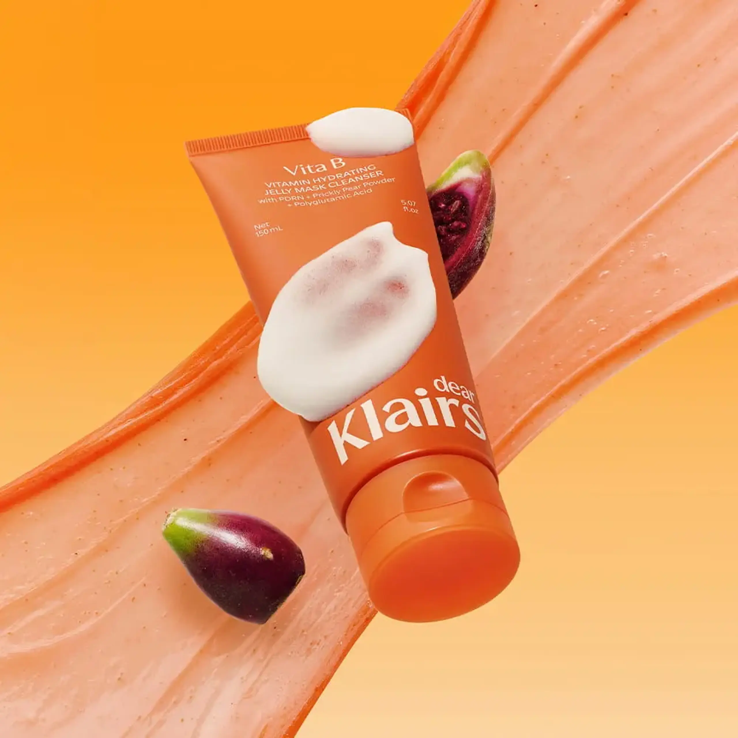 Gel de curățare tip mască cu vitamine Dear, Klairs Vitamin Hydrating Jelly Mask Cleanser – 150 ml