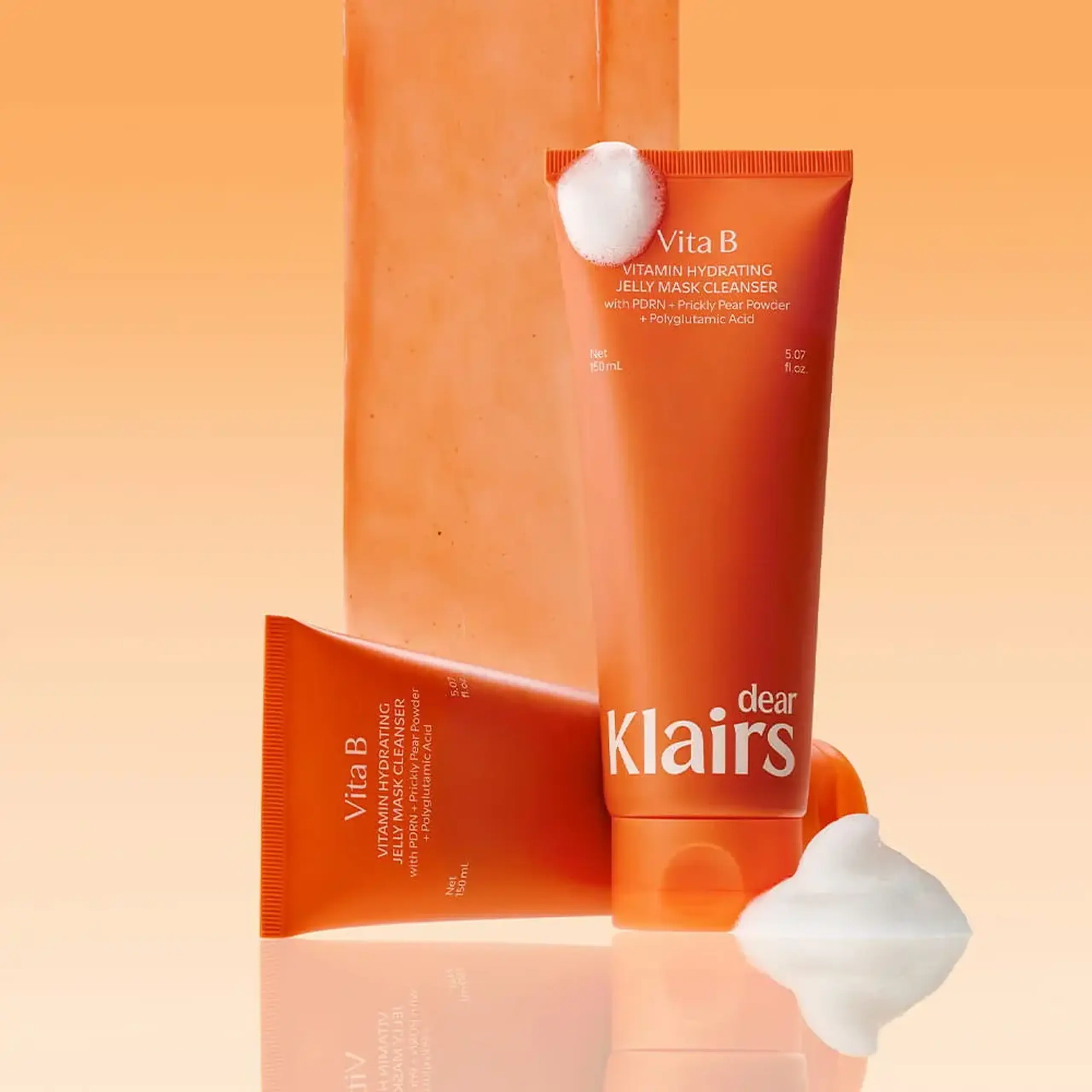 Gel de curățare tip mască cu vitamine Dear, Klairs Vitamin Hydrating Jelly Mask Cleanser – 150 ml