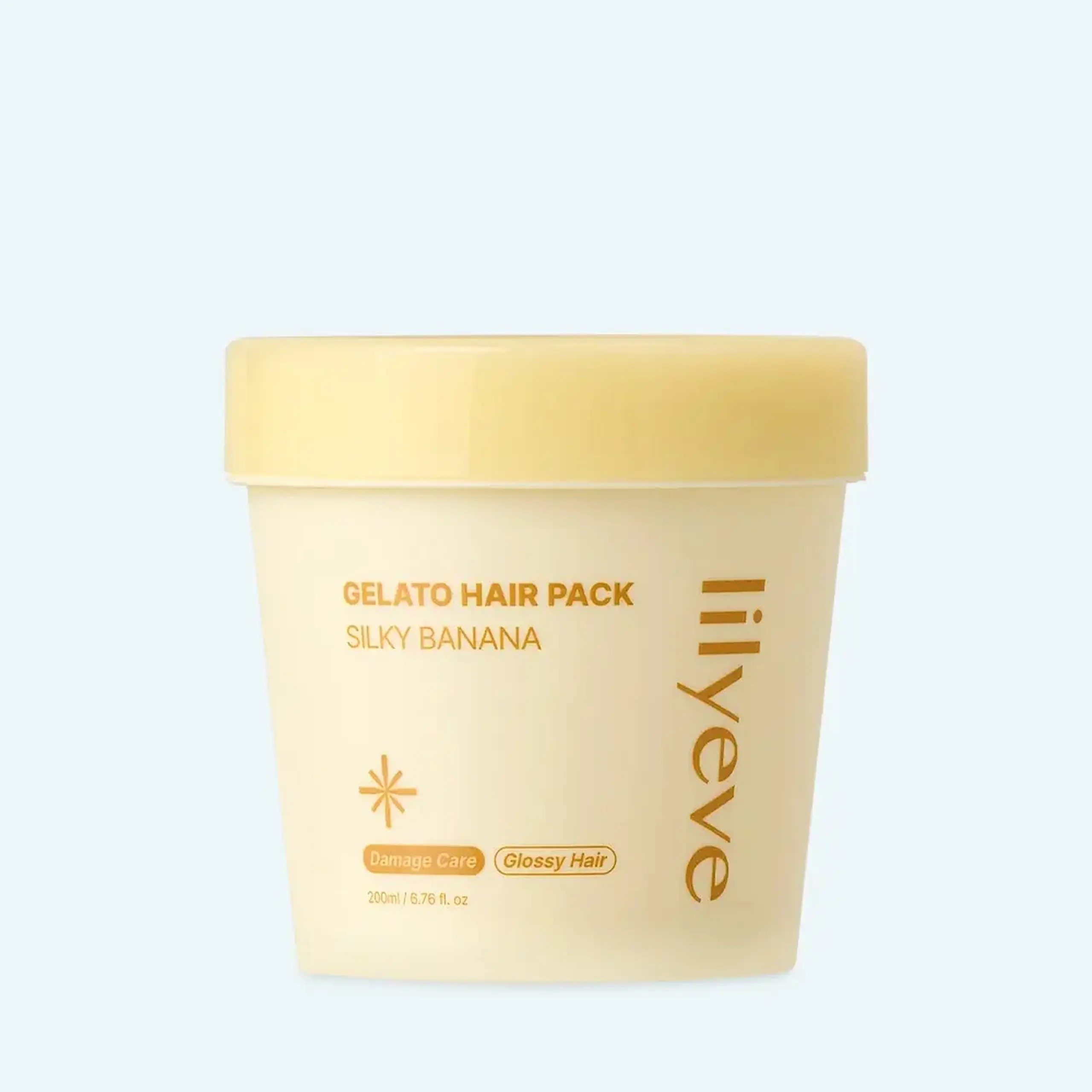 Mască reparatoare pentru păr LILYEVE Repair:TURN GELATO Hair Pack Silky Banana – 200 ml