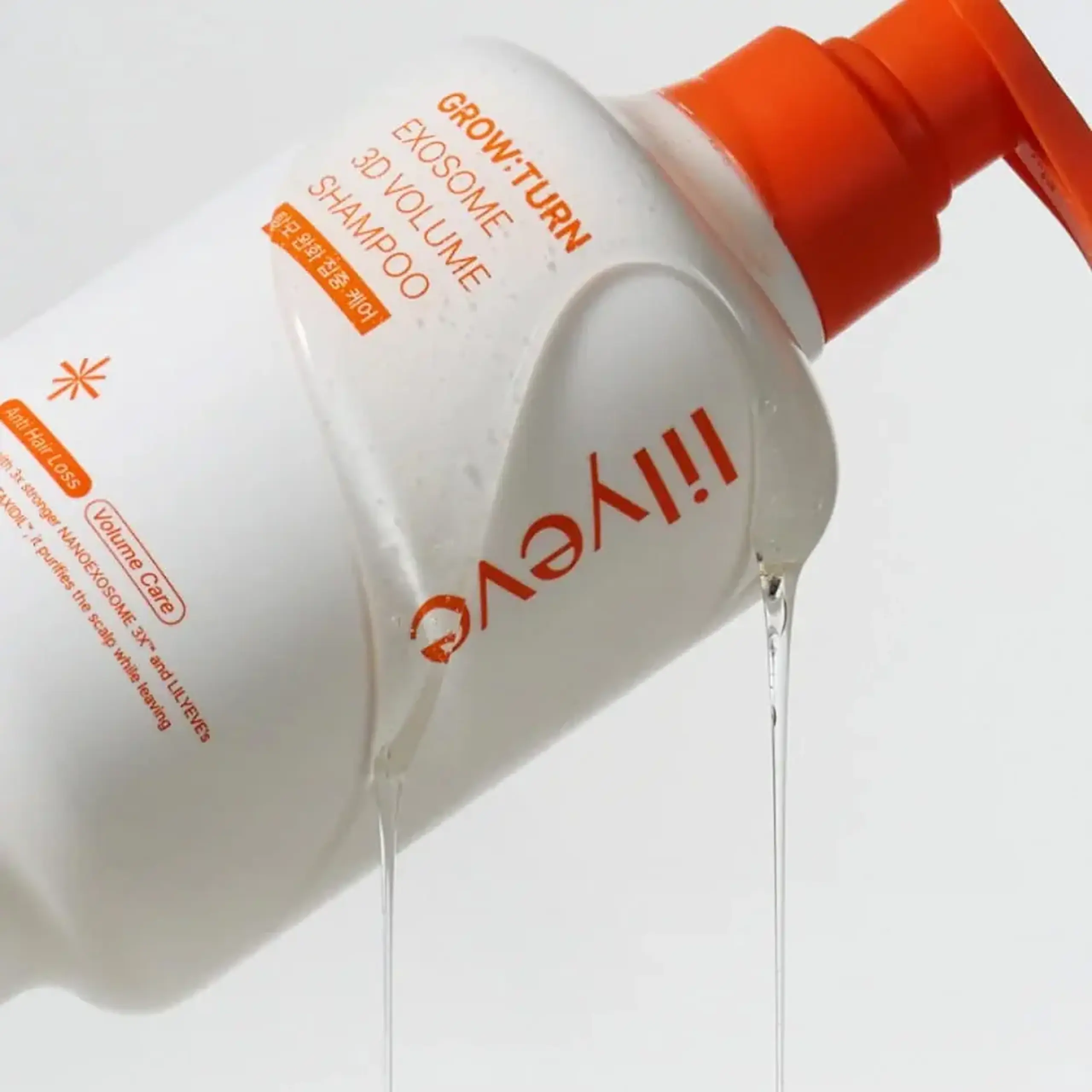 Șampon pentru volum cu exozomi LILYEVE GROW:TURN EXOSOME 3D Volume Shampoo – 500 ml