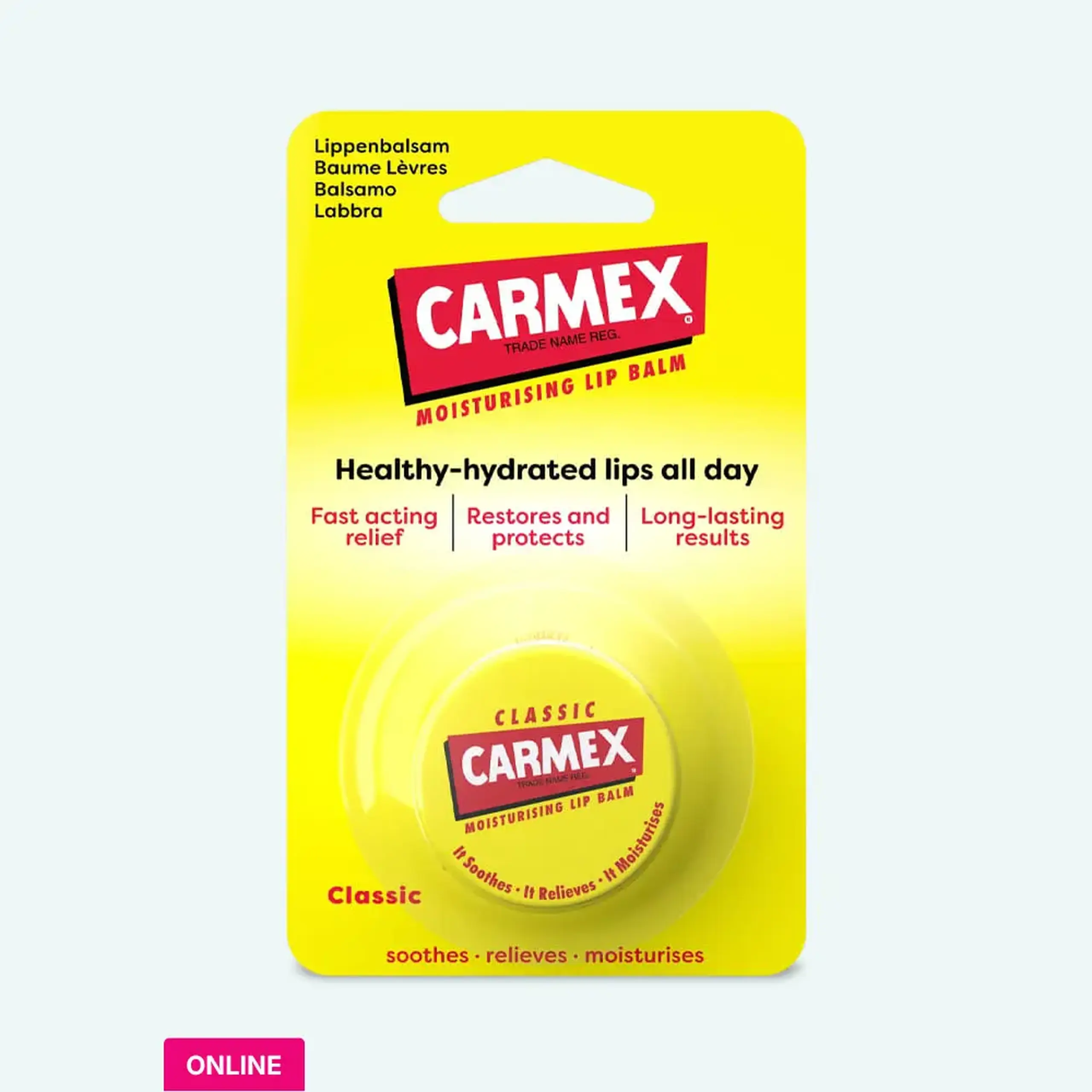 Balsam hidratant buze CARMEX Lip Balm Classic JAR 7.5g