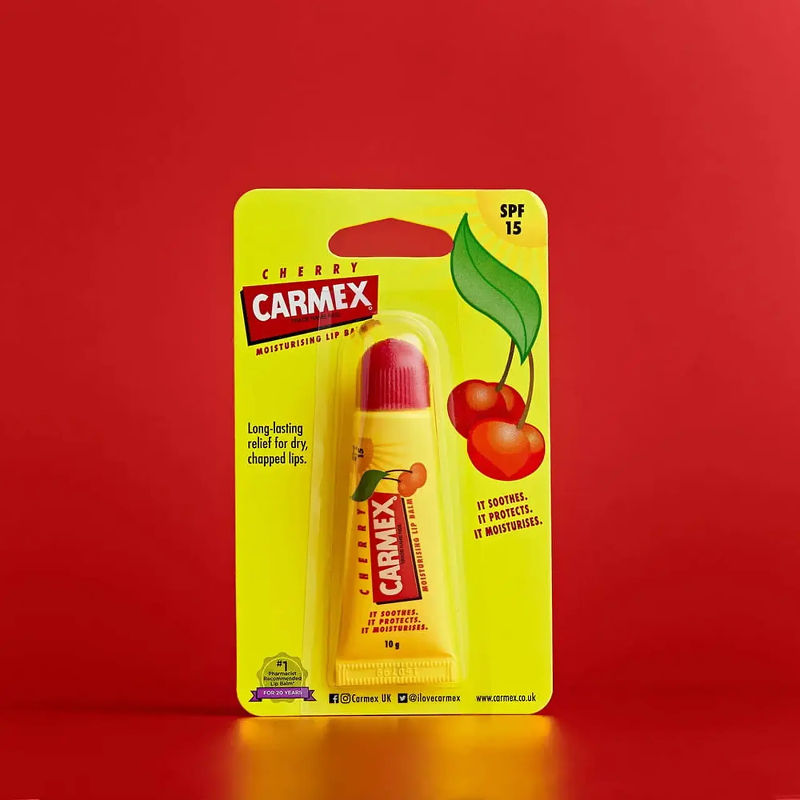 Balsam pentru buze CARMEX Lip Balm Cherry TUBE 10g - SPF15