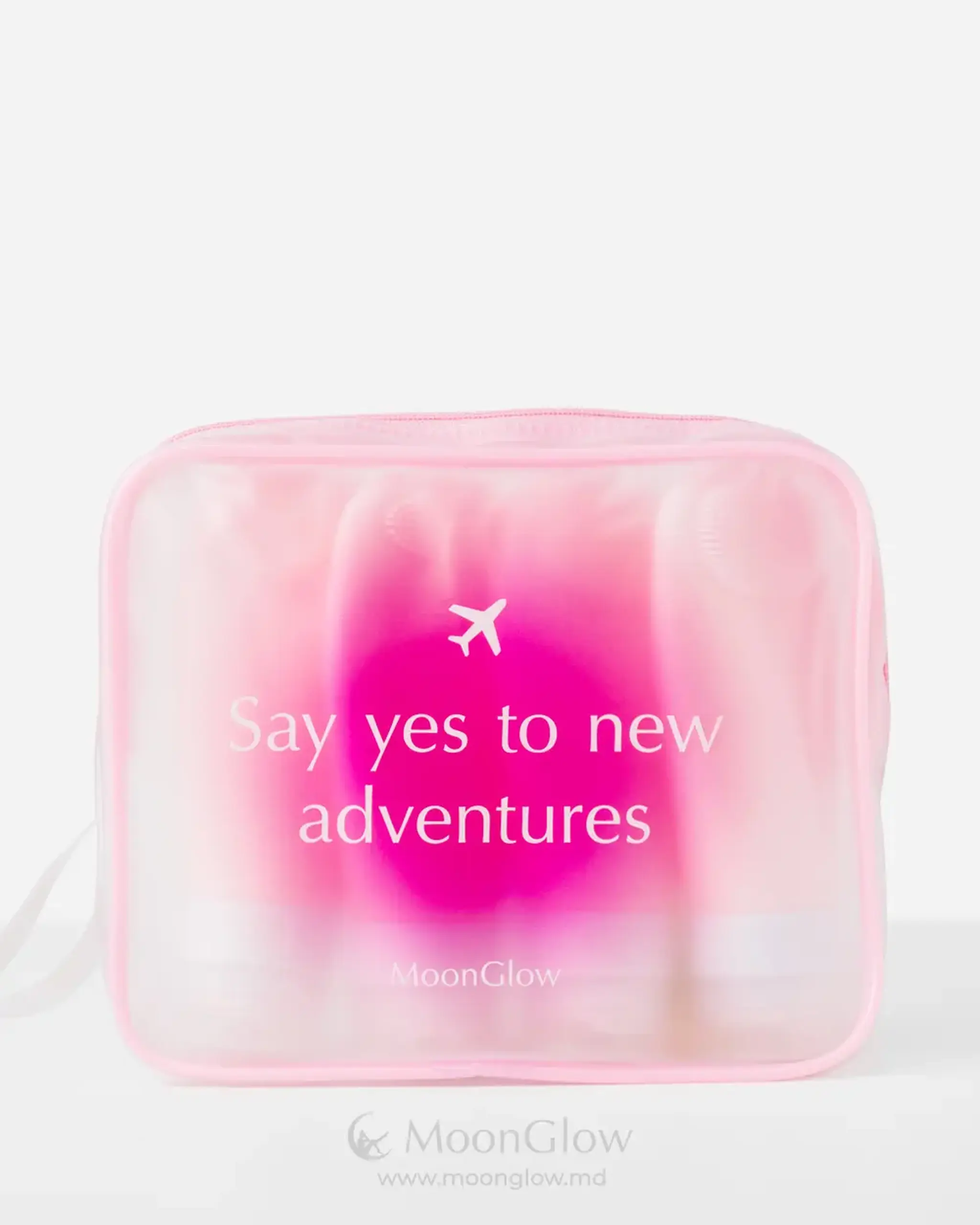 Set pentru călătorii MoonGlow Set travel "Say yes to new adventures"