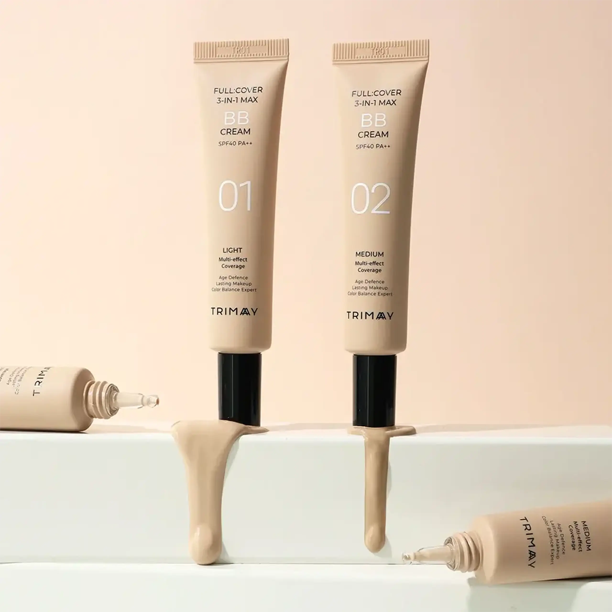 BB cream hidratant Trimay Full Cover 3-in-1 Max BB Cream SPF40 PA++ 01 Light 30 ml
