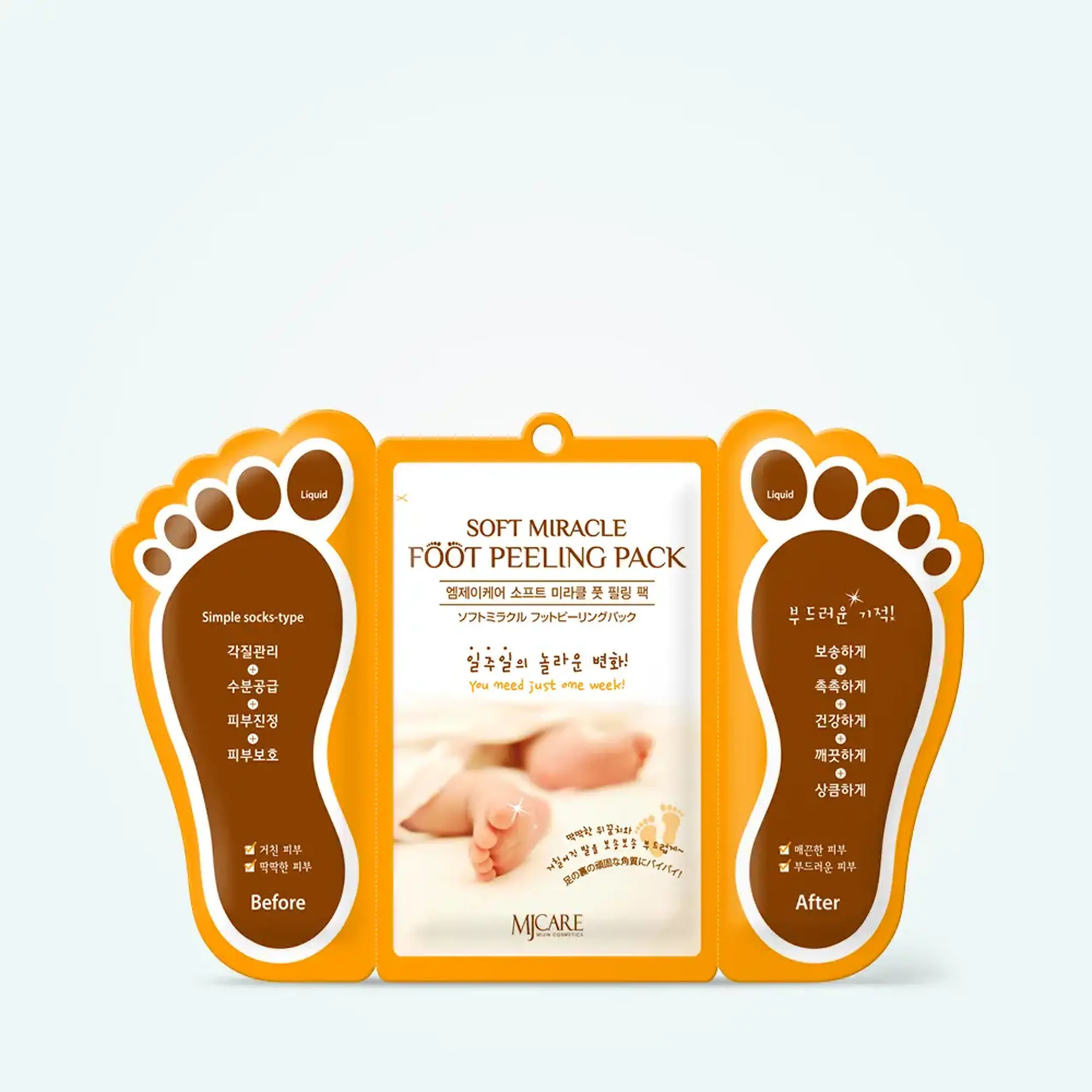 Masca-şosetele peeling MjCare Soft Foot Peeling Pack