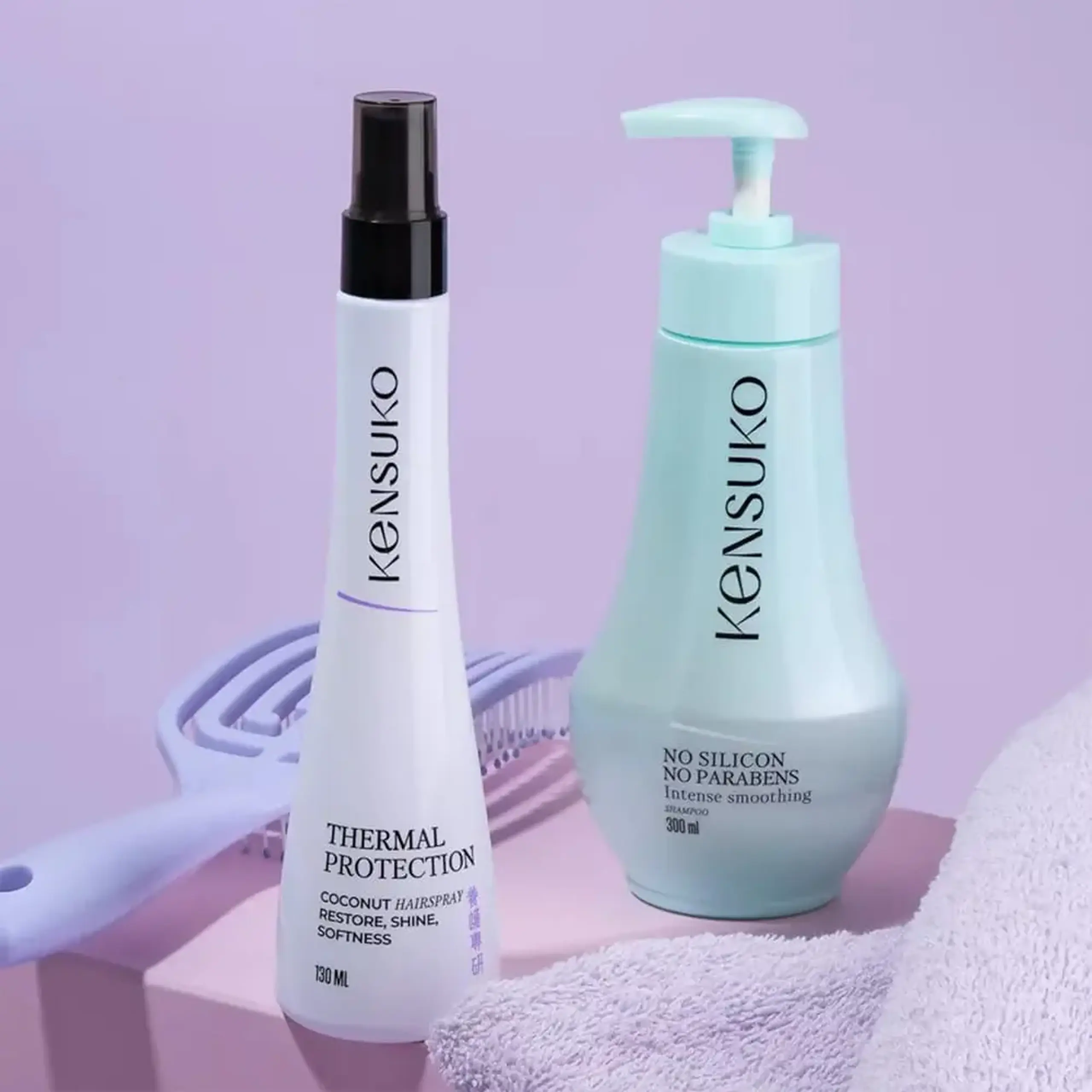 Șampon fără siliconi KENSUKO Silicon Free Intense Smoothing Shampoo 300ml