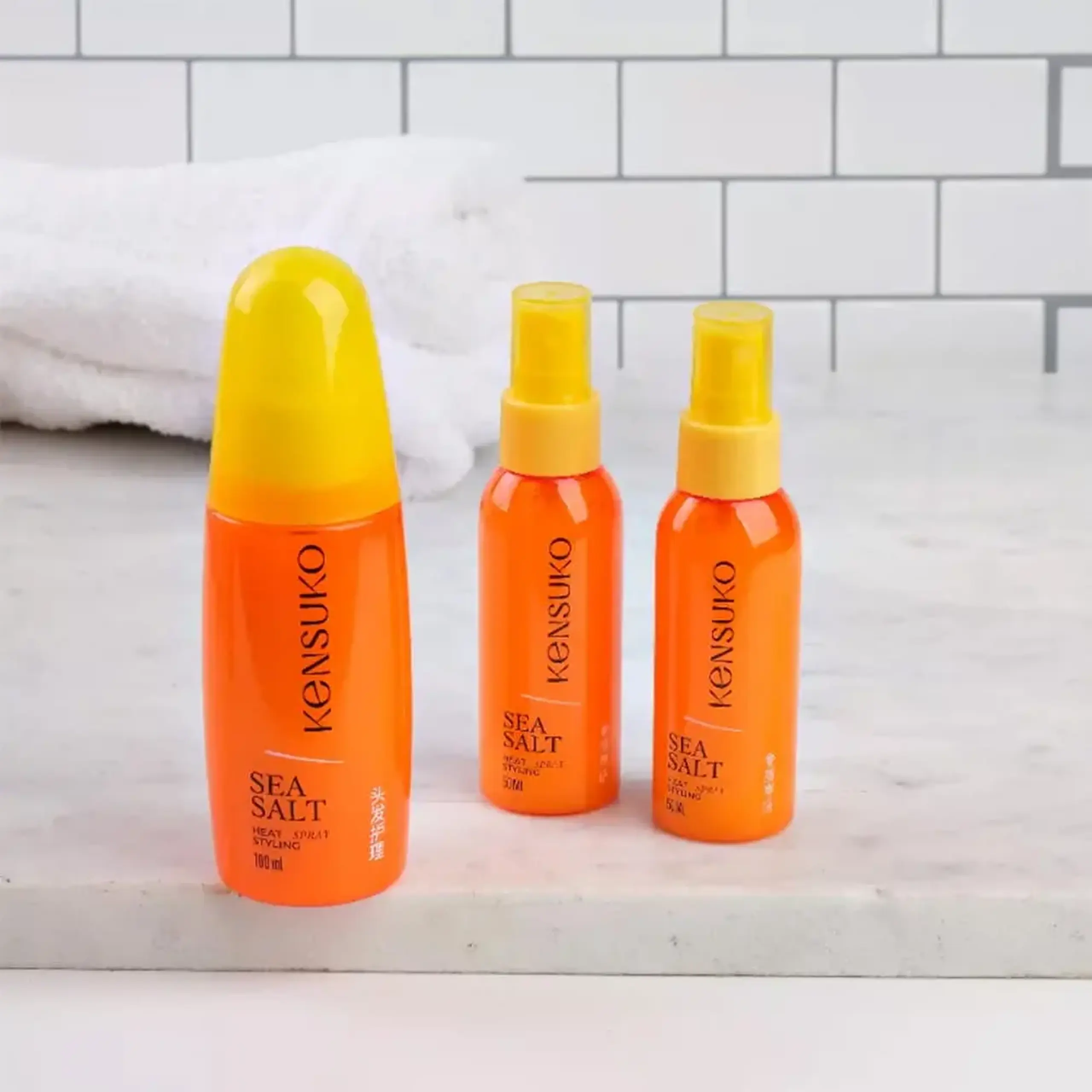 Spray pentru păr KENSUKO spray for heat styling with sea salt 100ml