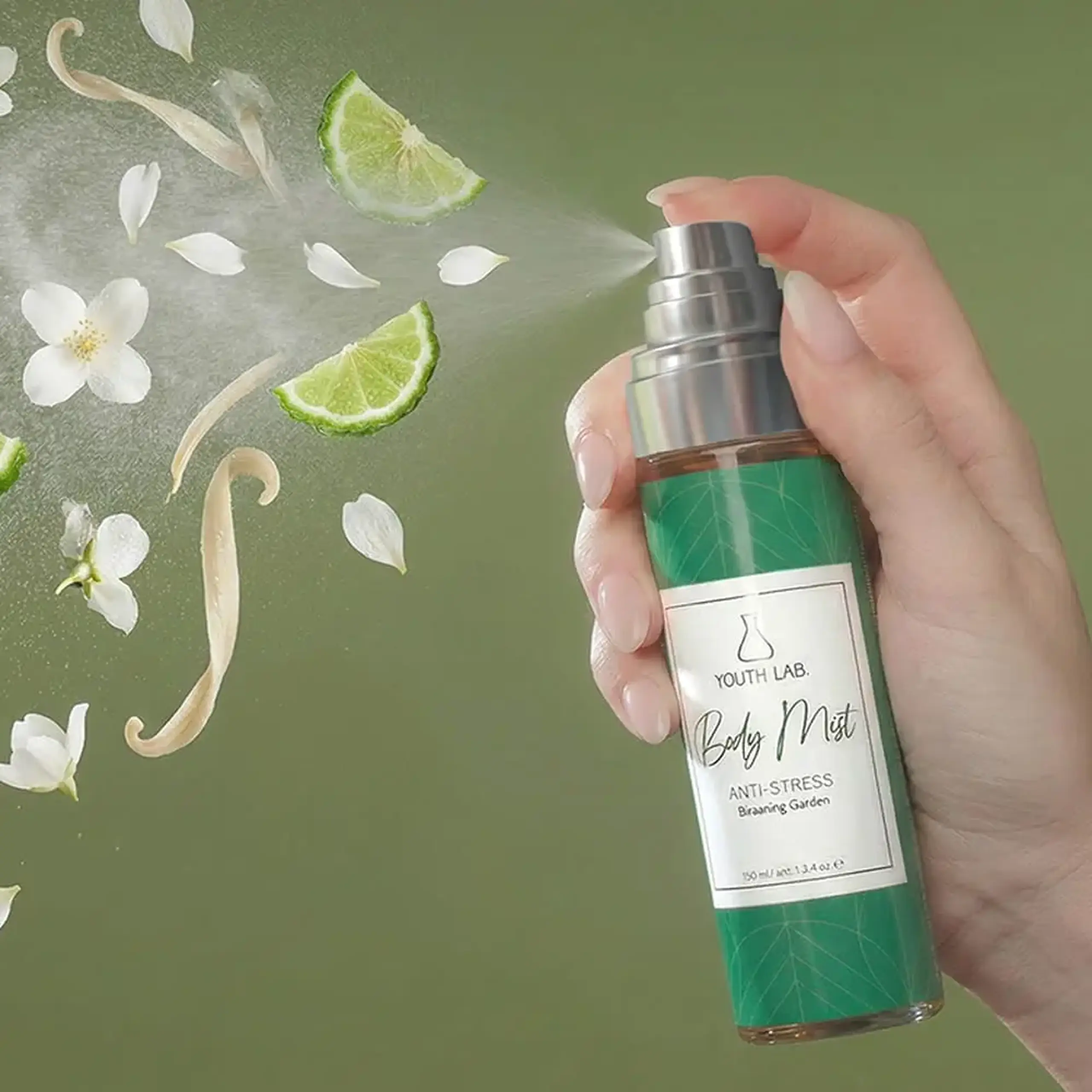 Mist parfumat pentru corp și păr YOUTH LAB Anti-Stress Body Mist Blooming Garden, 100 ml