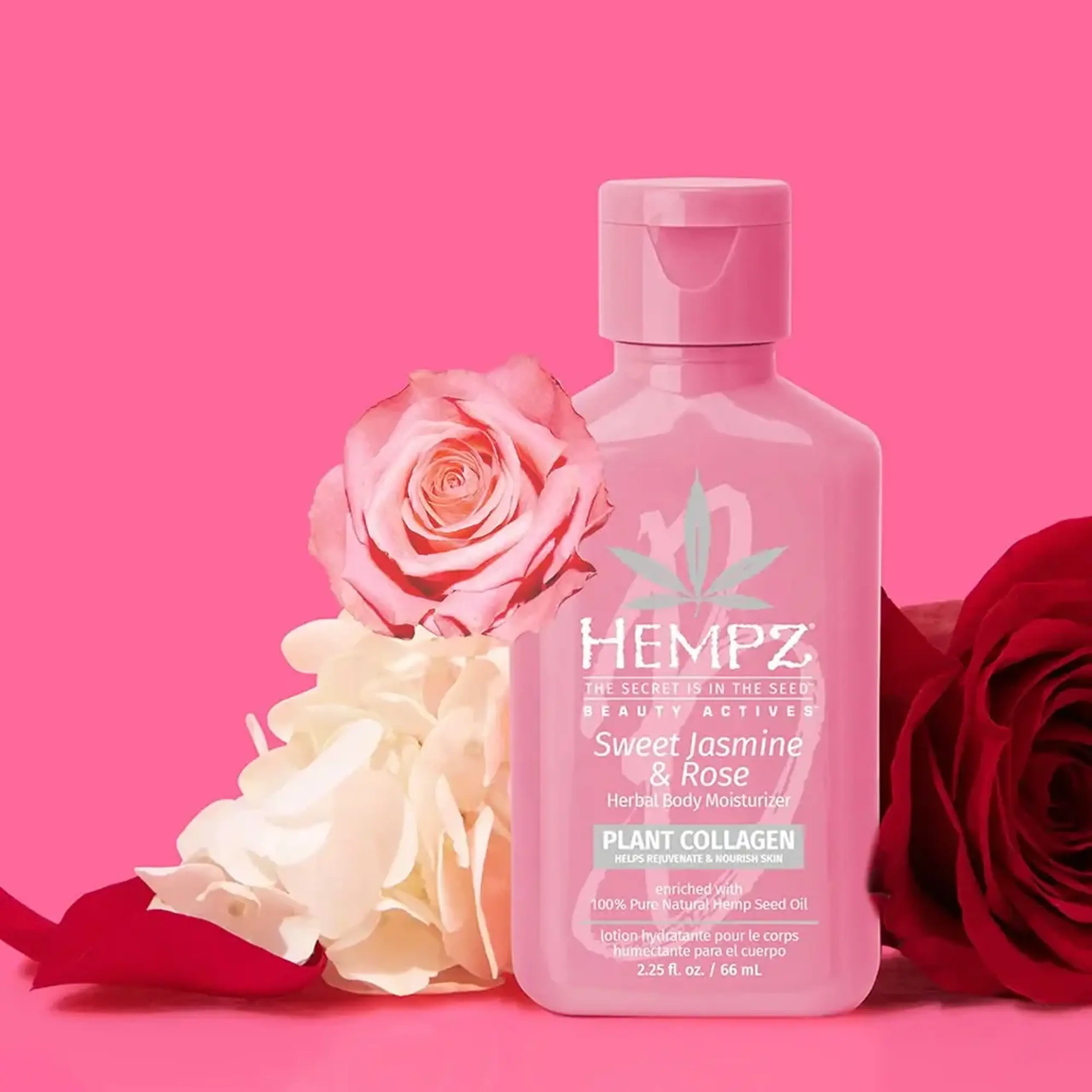 Laptișor de corp nutritiv Hempz Mini Sweet Jasmine &amp; Rose Body Moisturizer 66ml