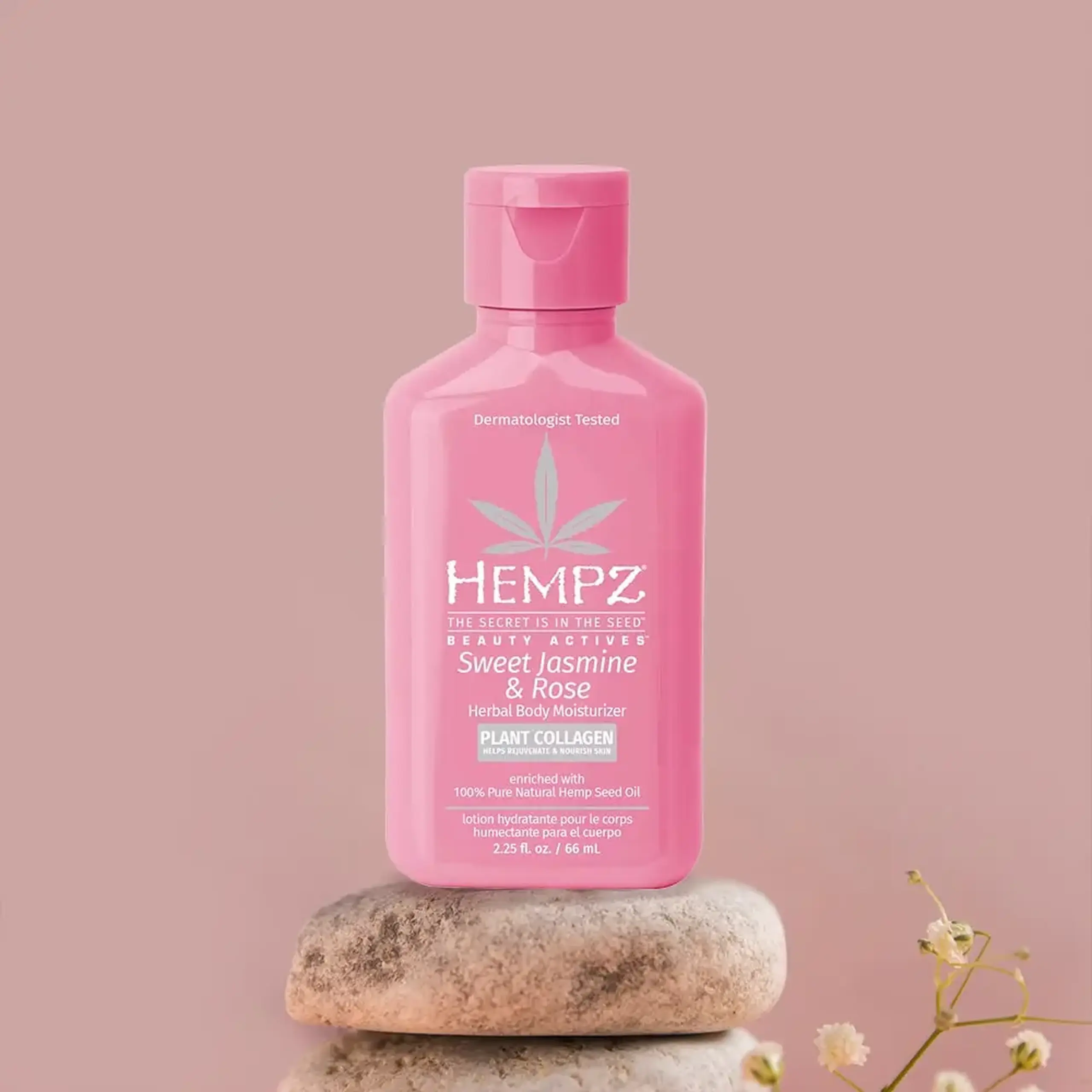 Laptișor de corp nutritiv Hempz Mini Sweet Jasmine &amp; Rose Body Moisturizer 66ml
