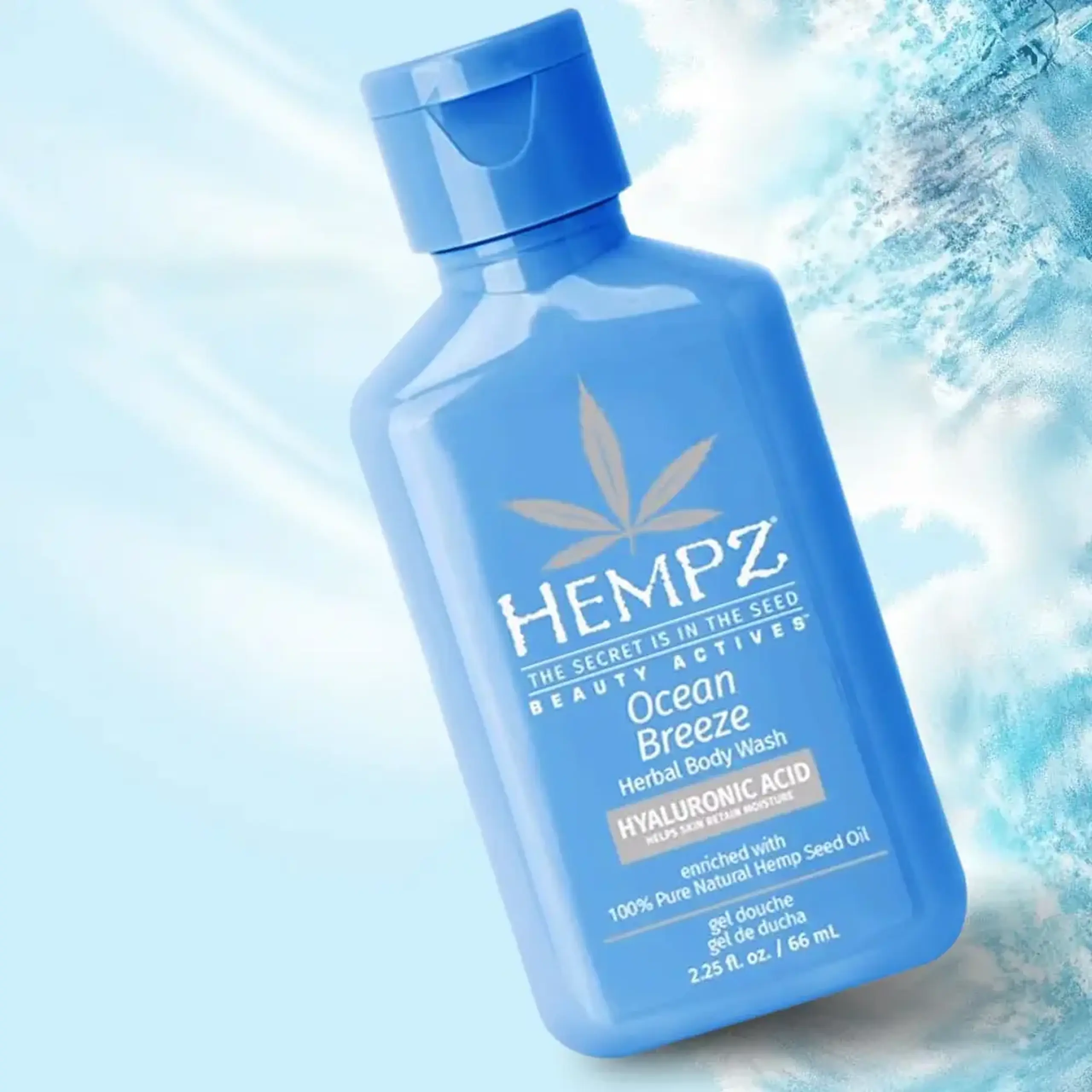 Loțiune de corp lejeră Hempz Mini Ocean Breeze Herbal Body Moisturizer 66ml