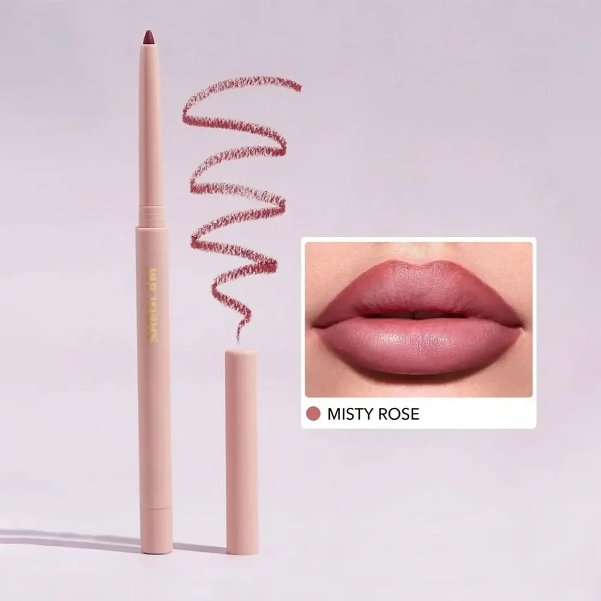 Creion pentru buze SheGlam So Lippy Lip Liner Misty Rose