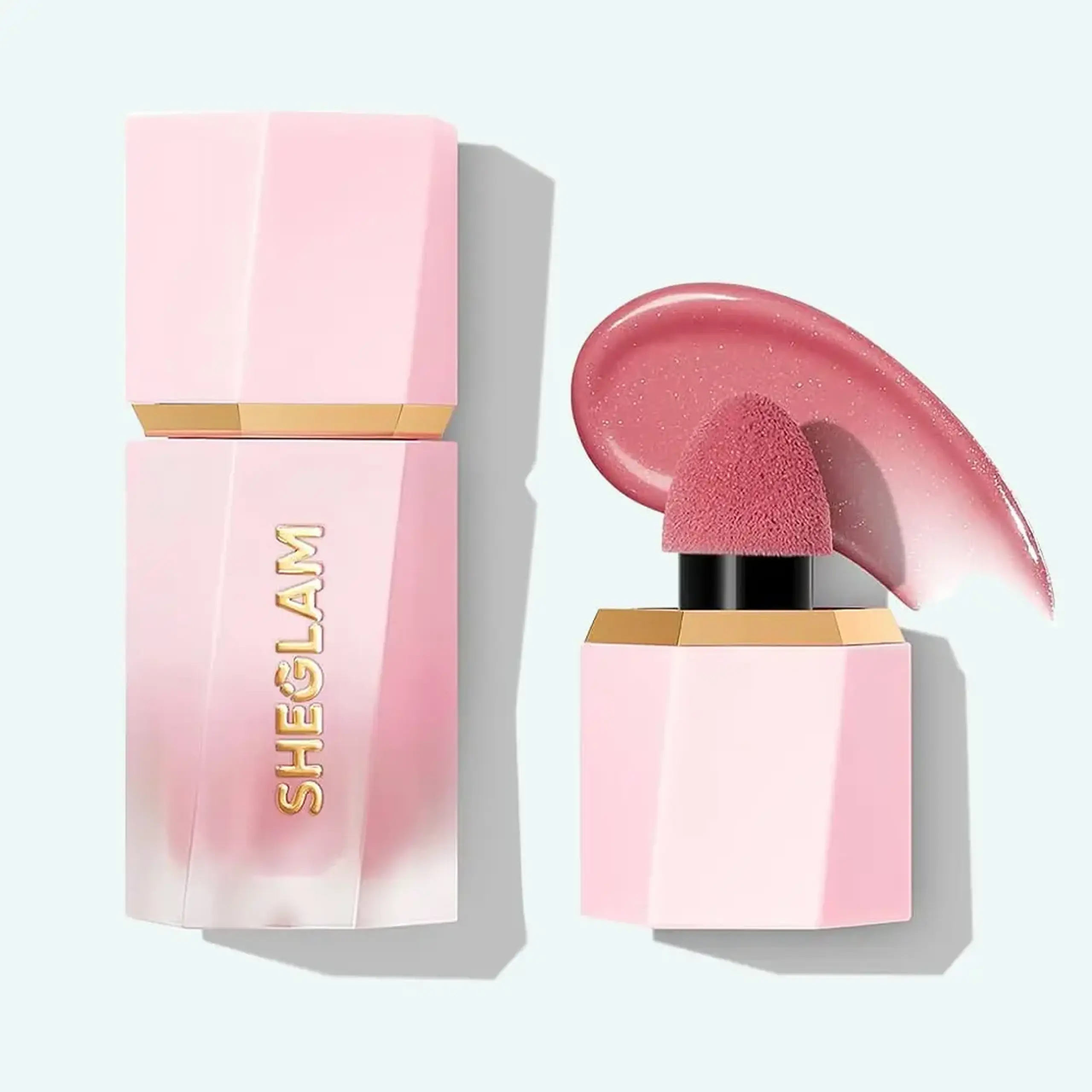 Fard de obraji SheGlam Color Bloom Liquid Blush Matte Finish-Love Cake
