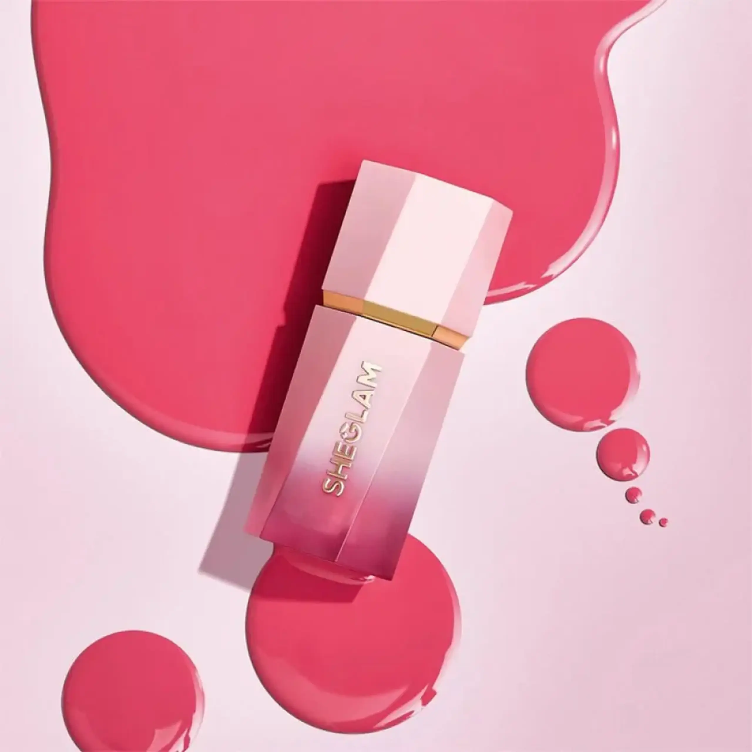 Fard de obraji SheGlam Color Bloom Liquid Blush Matte Finish-Love Cake