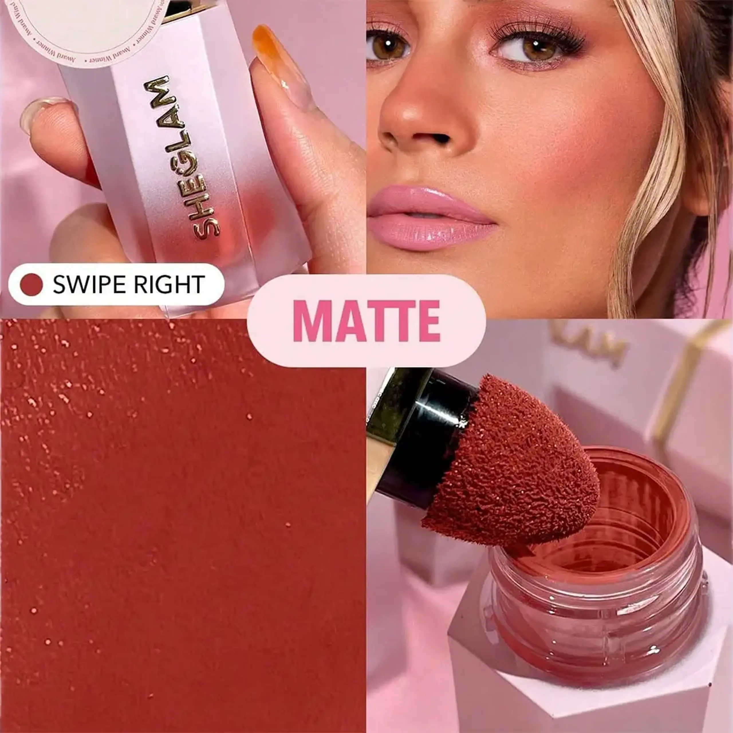 Fard de obraz cremos Sheglam Color Bloom Liquid Blush Swipe Right