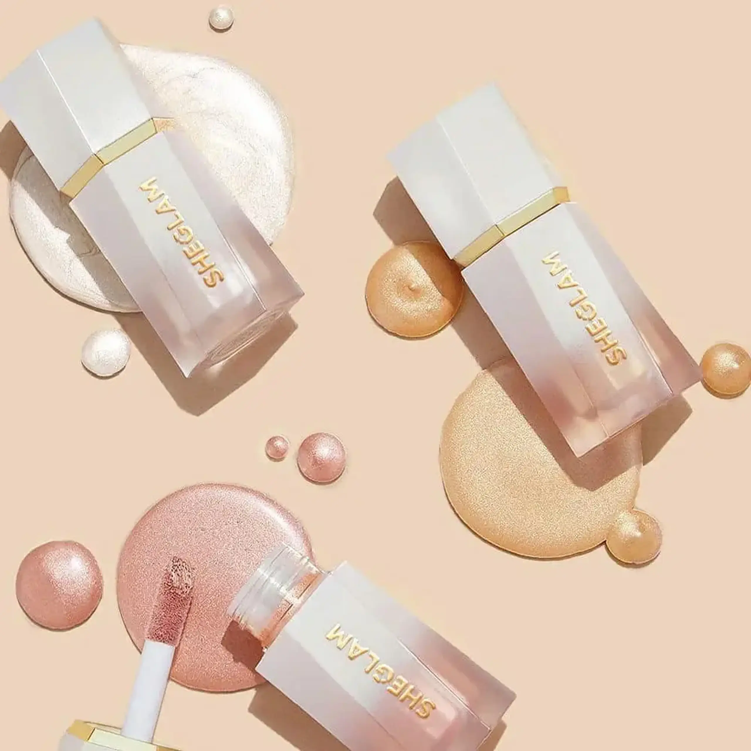 Iluminator lichid cu textură fină SHEGLAM Glow Bloom Liquid Highlighter – Vanilla Frost