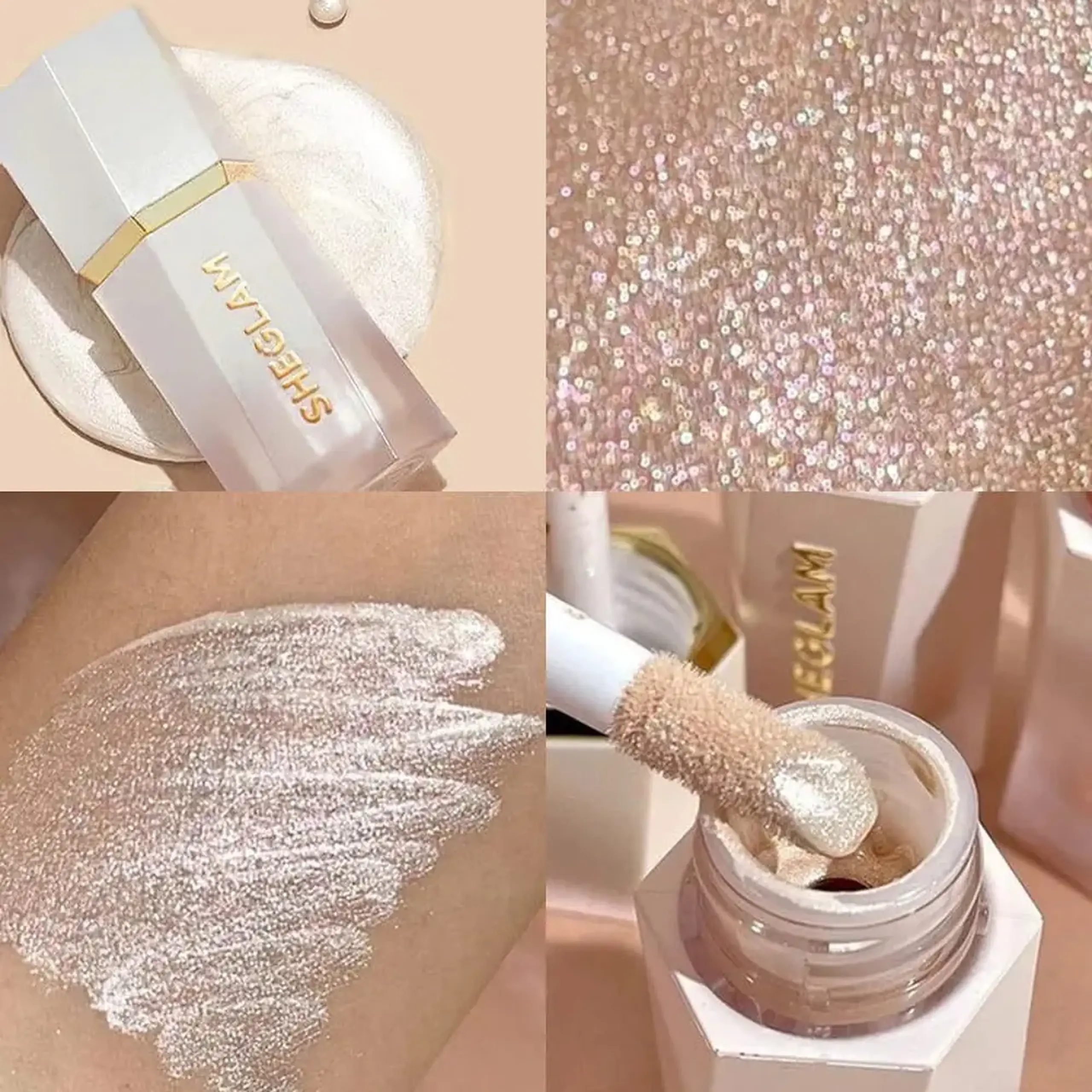Iluminator lichid cu textură fină SHEGLAM Glow Bloom Liquid Highlighter – Vanilla Frost