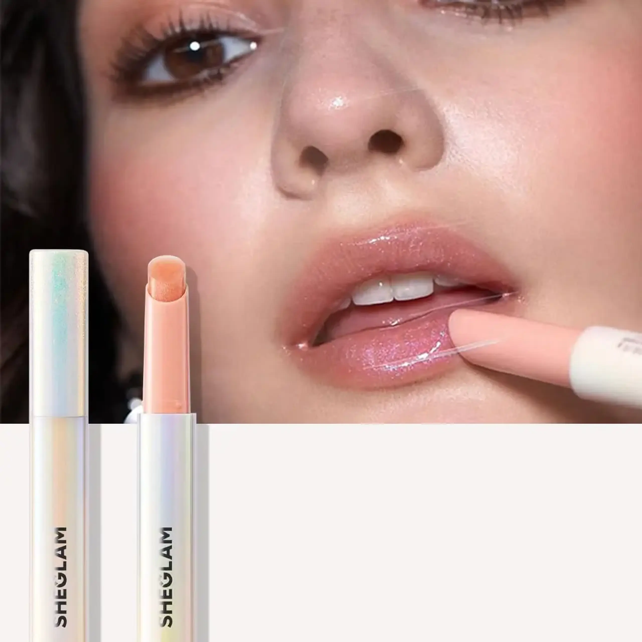 Luciu de buze cu efect de strălucire Sheglam Pout-Perfect Shimmer Lip Plumper Sugar Crystal