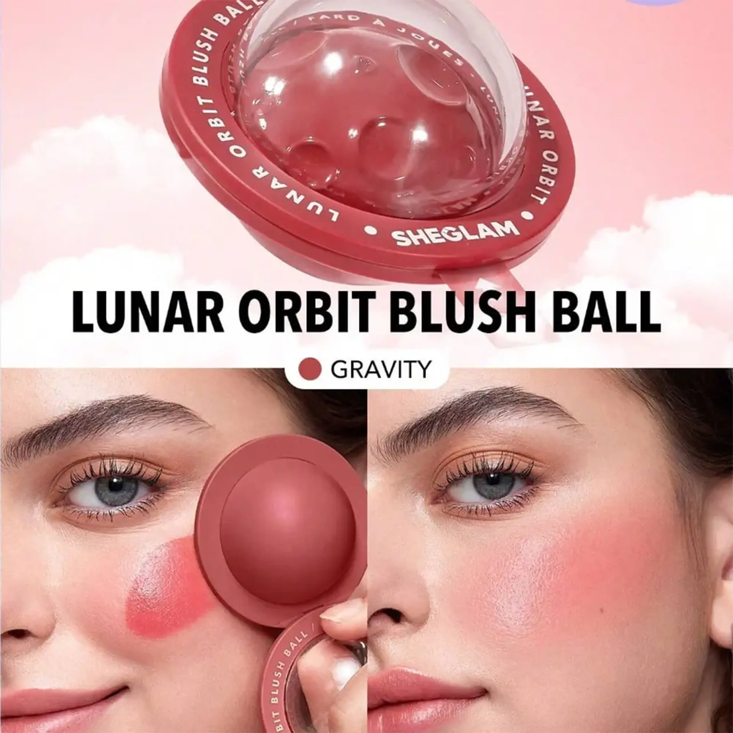 Fard de obraji Sheglam Lunar Orbit Blush Ball Gravity