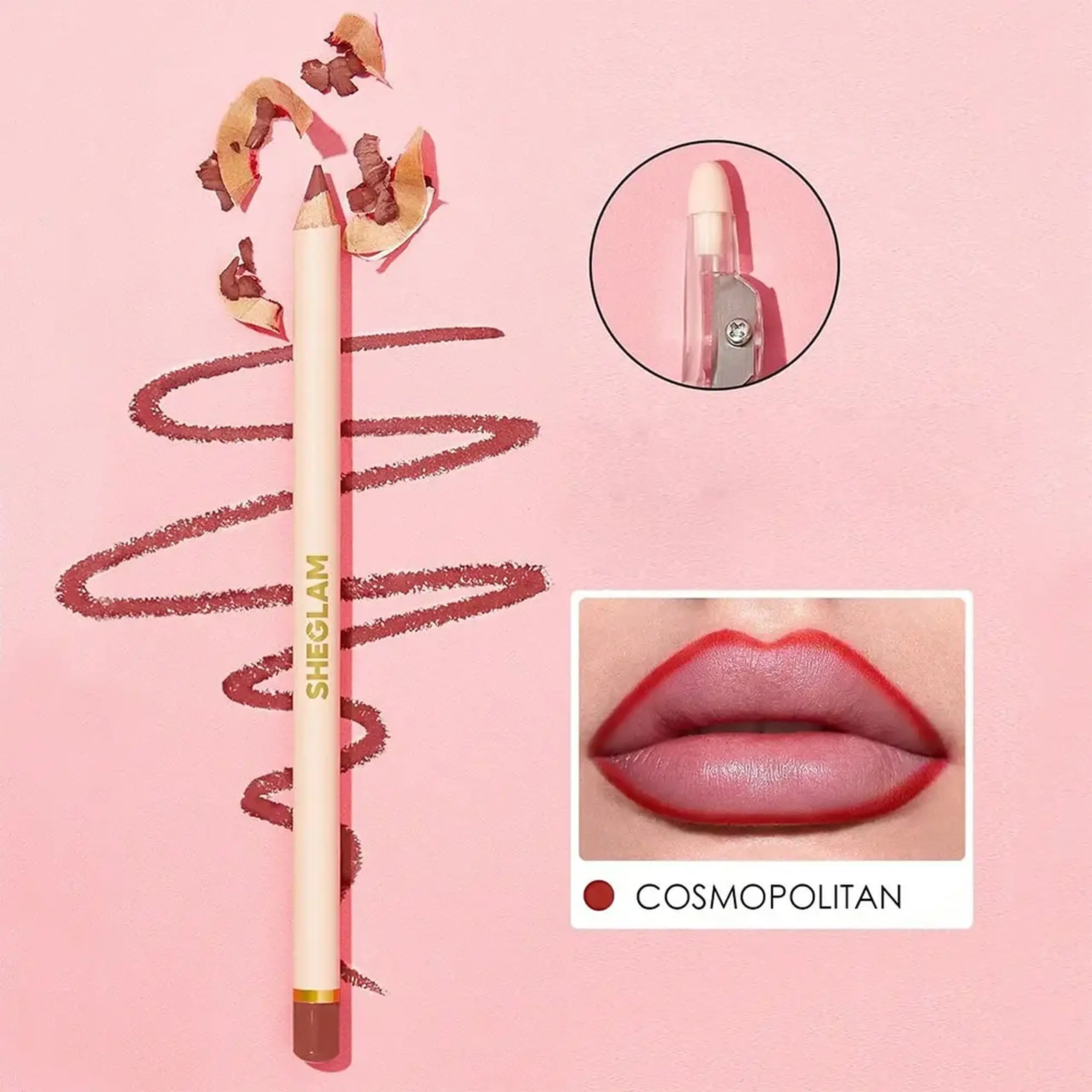 Creion de buze Sheglam Lip Facts Lip Liner Cosmopolitan