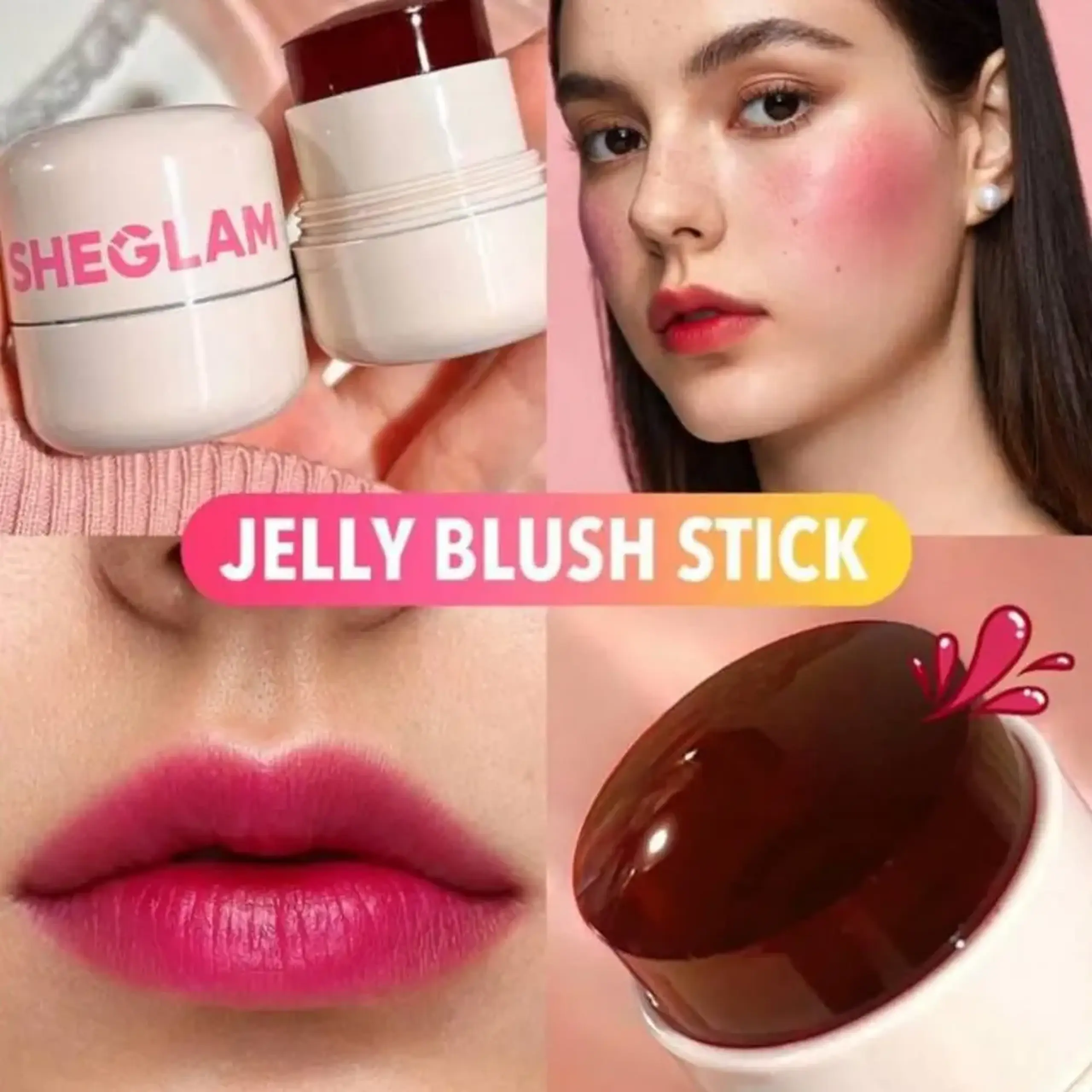 Tint hidratant pentru buze și obraji SheGlam Jelly-Licious Hydrating Lip &amp; Blush Tint-Cheerio