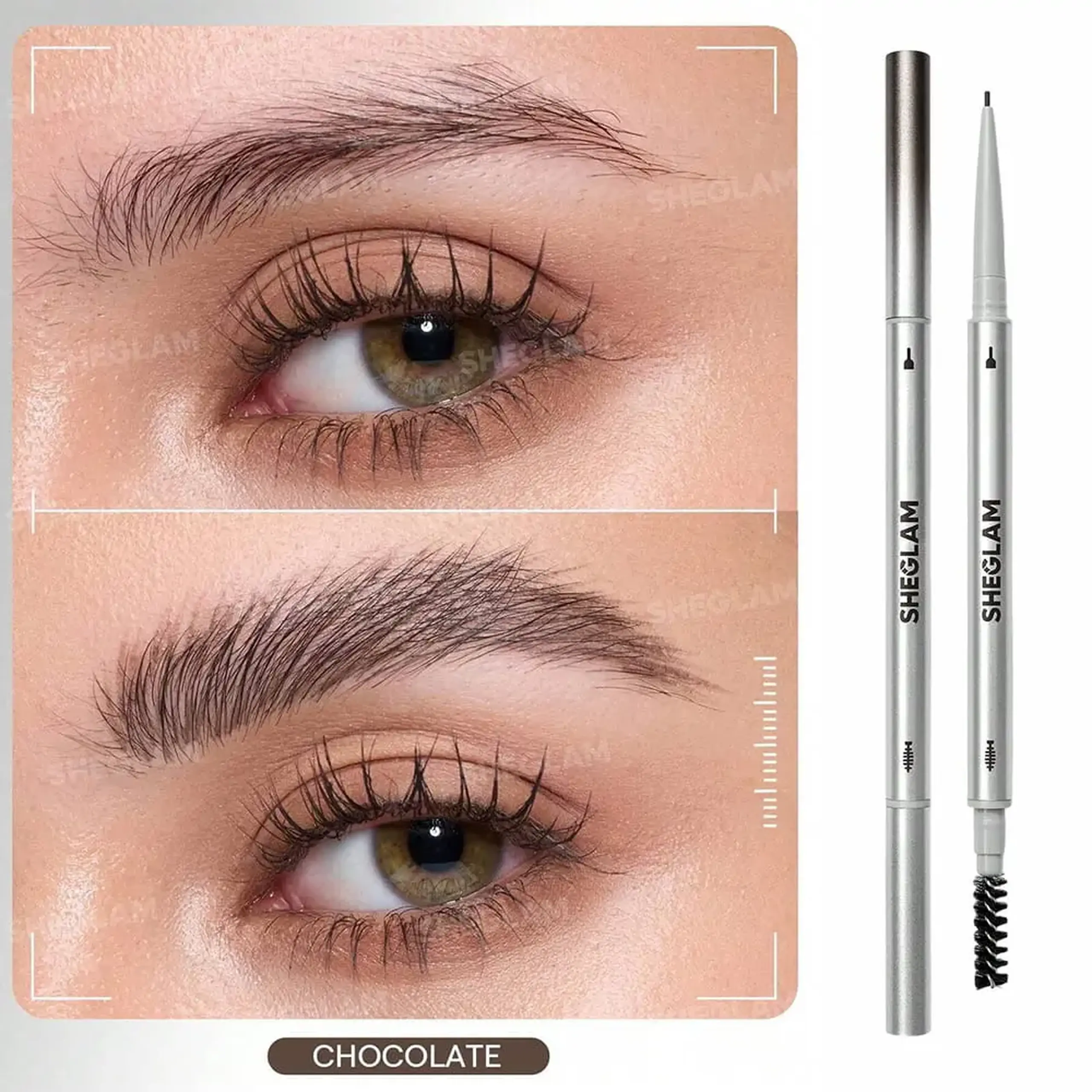 Creion ultra-subțire pentru sprâncene Sheglam Ultra Slim Eyebrow Pencil – Chocolate