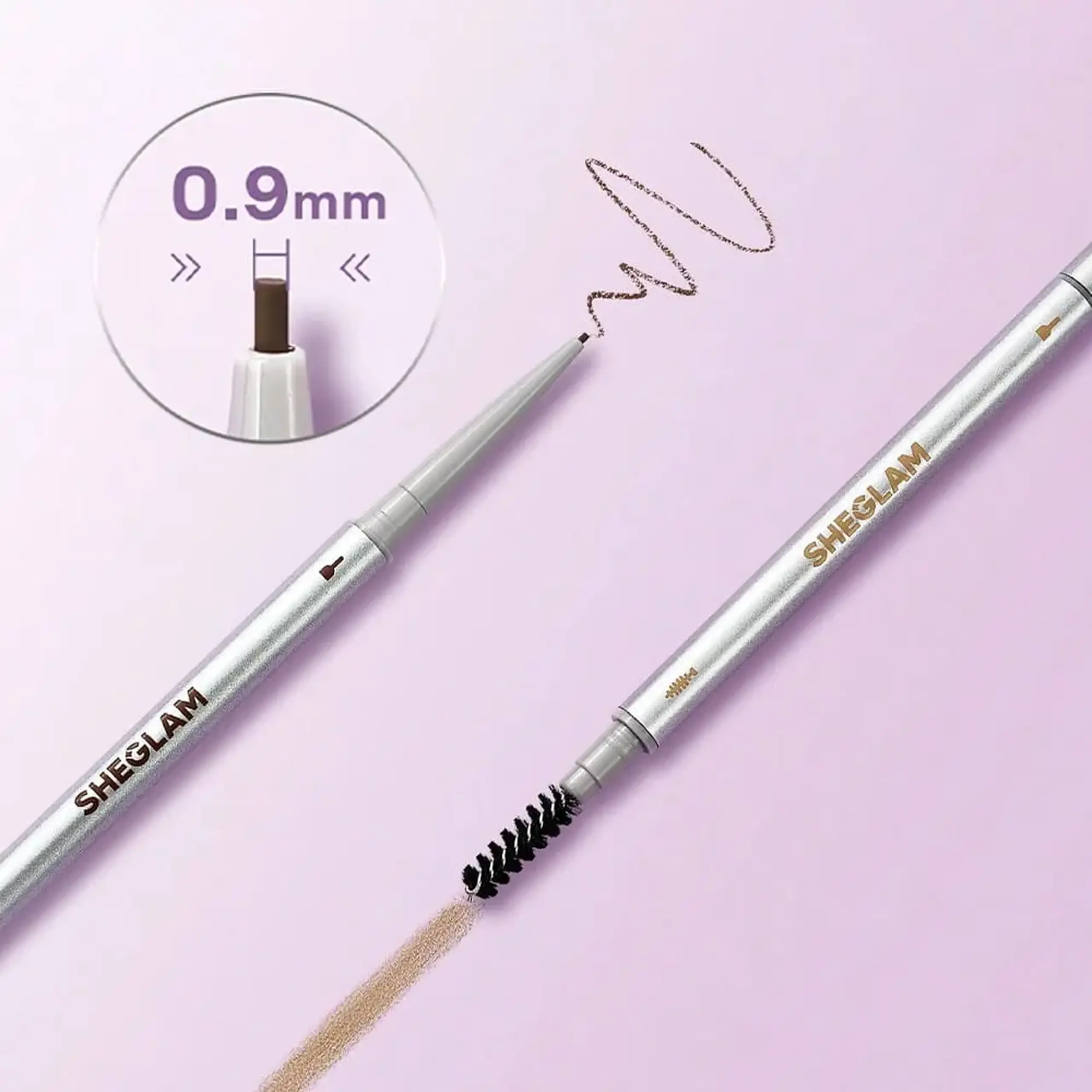 Creion ultra-subțire pentru sprâncene Sheglam Ultra Slim Eyebrow Pencil – Chocolate