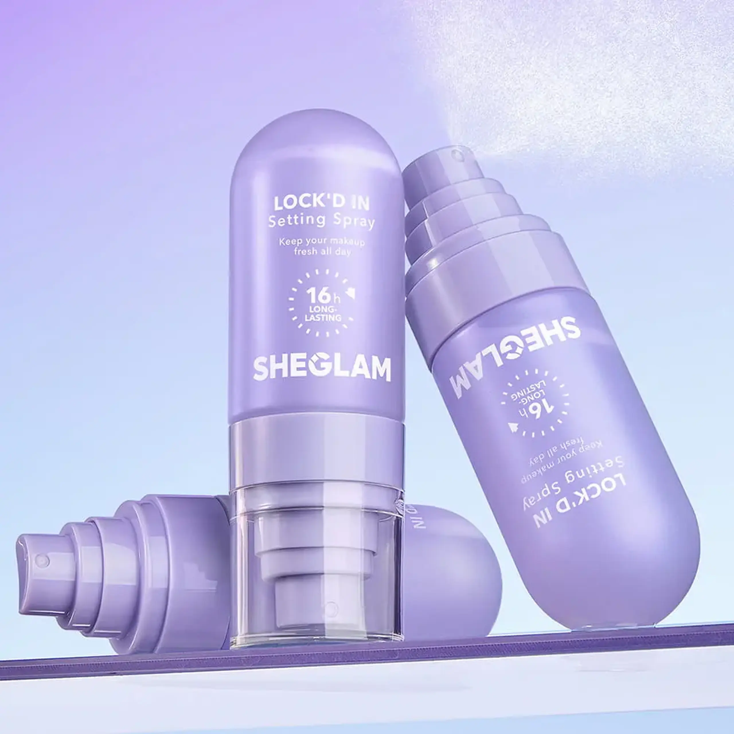 Spray pentru fixarea machiajului SHEGLAM Lock’d In Setting Spray 55 ml