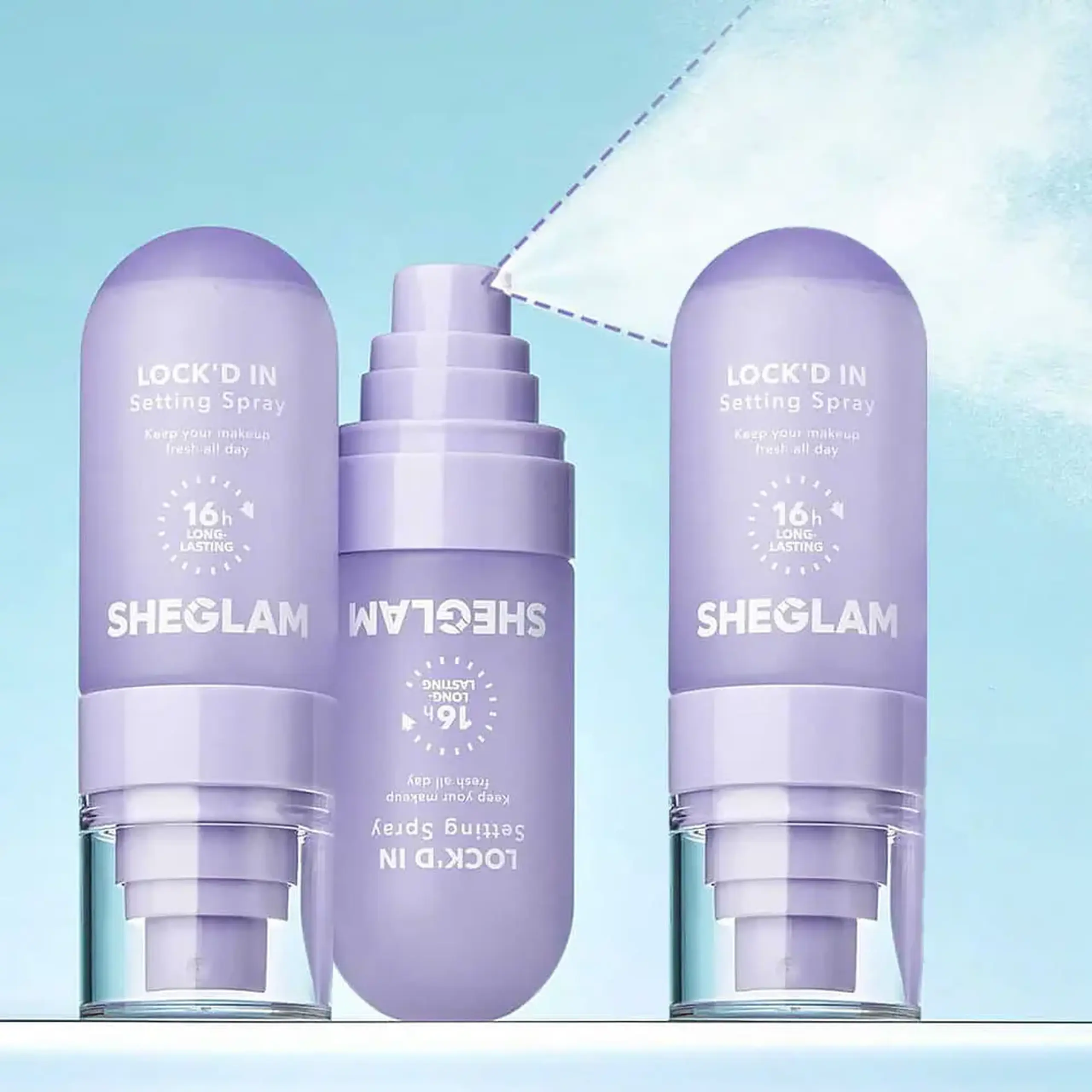 Spray pentru fixarea machiajului SHEGLAM Lock’d In Setting Spray 55 ml