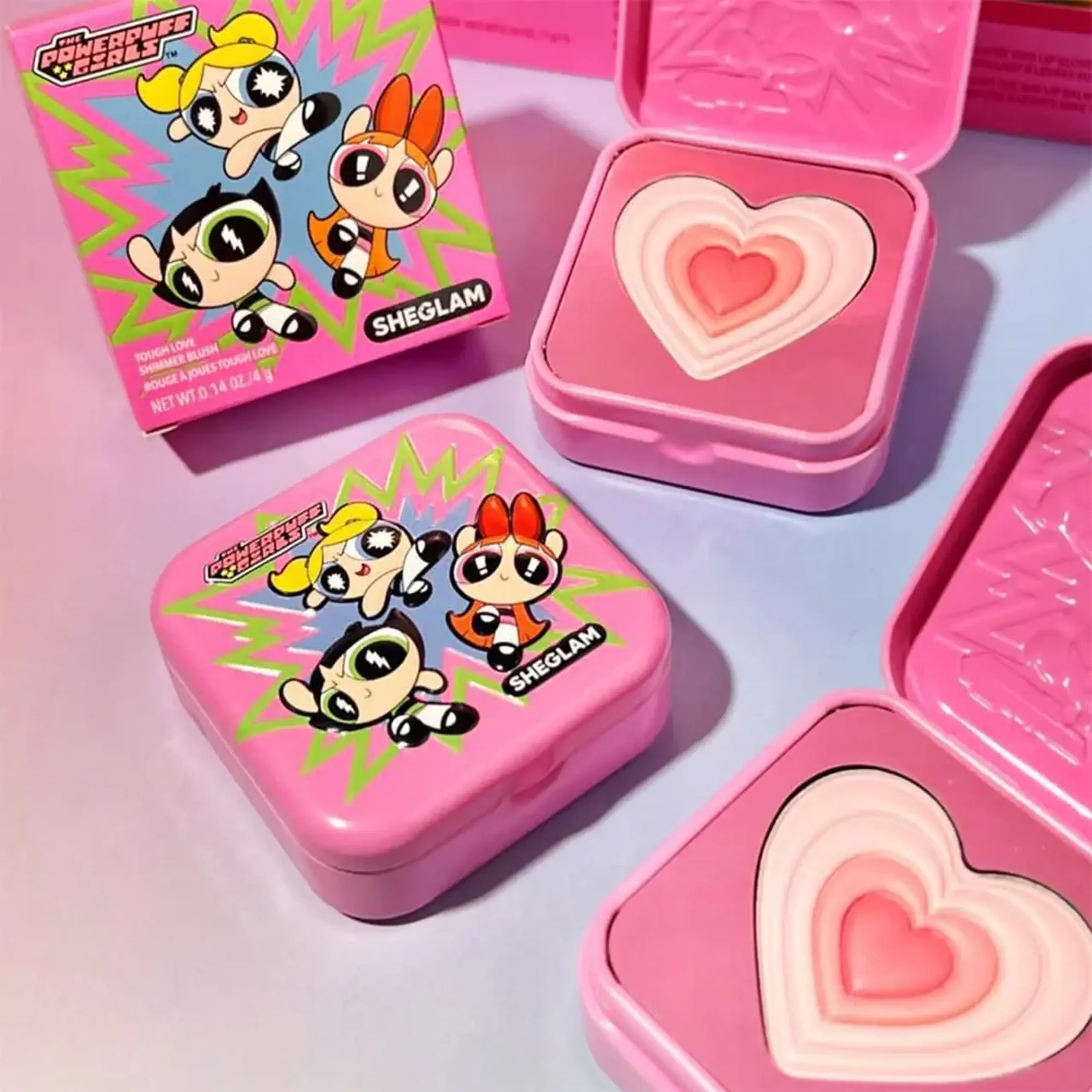 Fard de obraji SheGlam The Powerpuff Girls X SHEGLAM Tough Love Shimmer Blush-Utonium