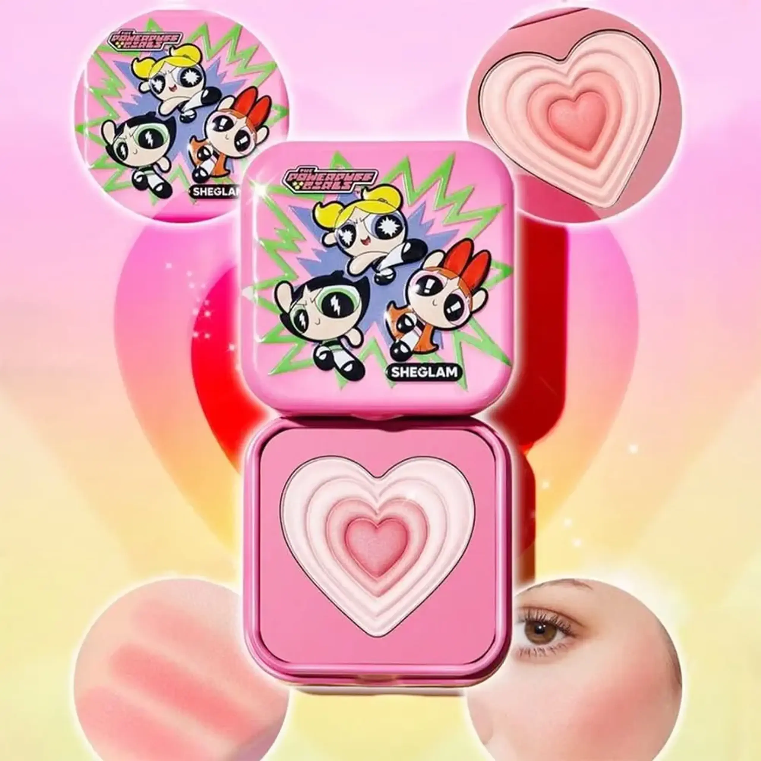 Fard de obraji SheGlam The Powerpuff Girls X SHEGLAM Tough Love Shimmer Blush-Utonium