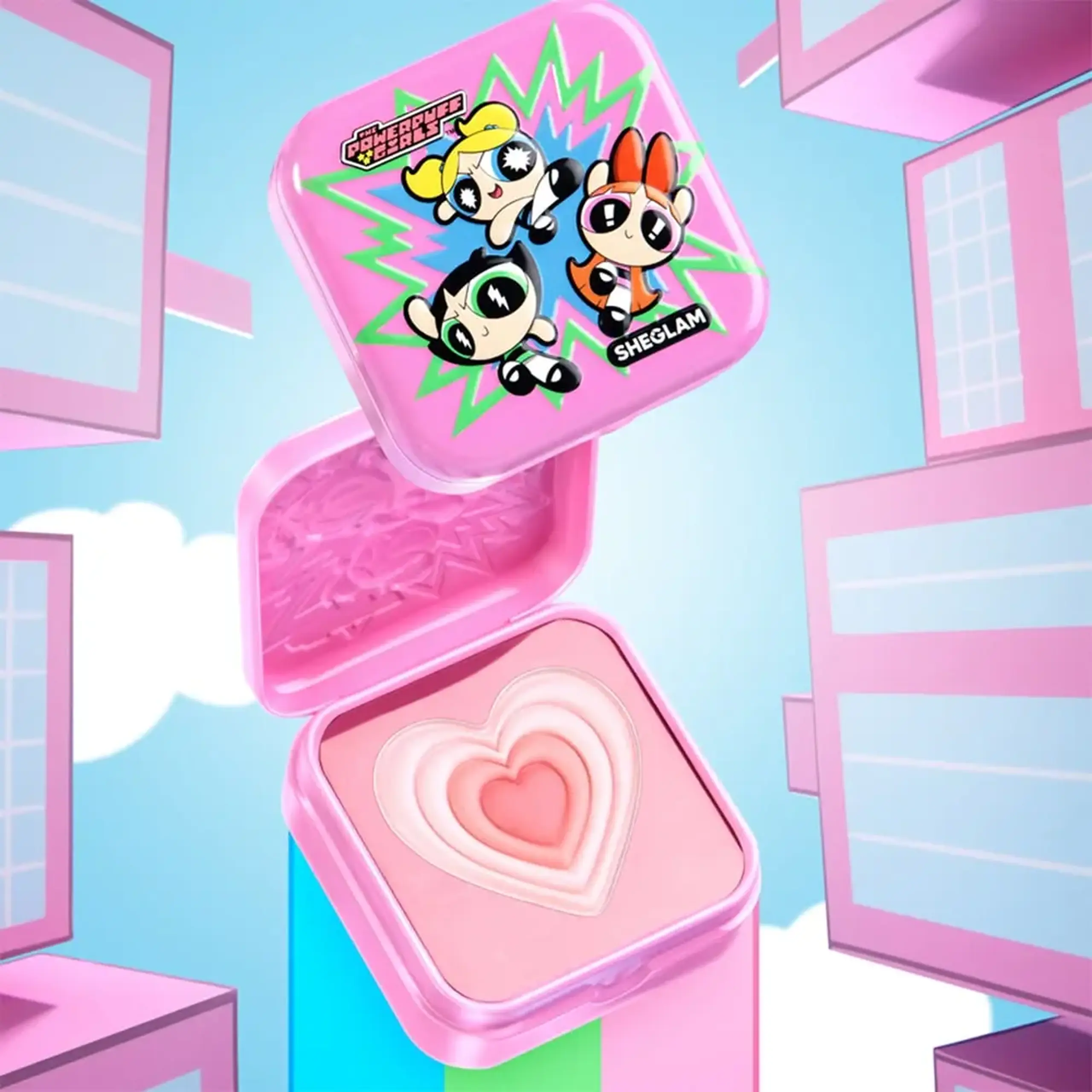 Fard de obraji SheGlam The Powerpuff Girls X SHEGLAM Tough Love Shimmer Blush-Utonium