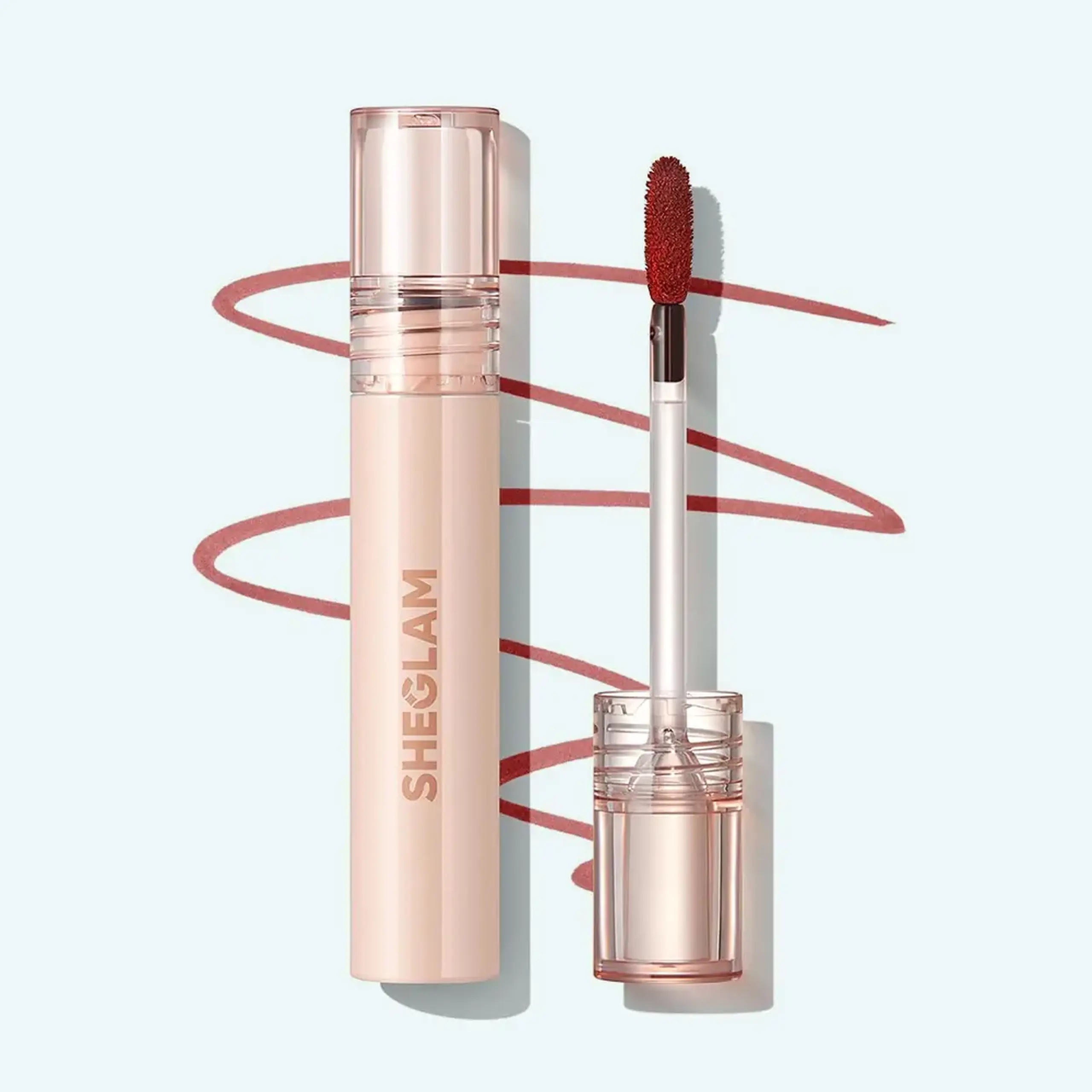 Contur de buze peel-off cu efect de lungă durată SHEGLAM Fall In Line Peel Off Lip Liner Stain – Bare Blush 3 g