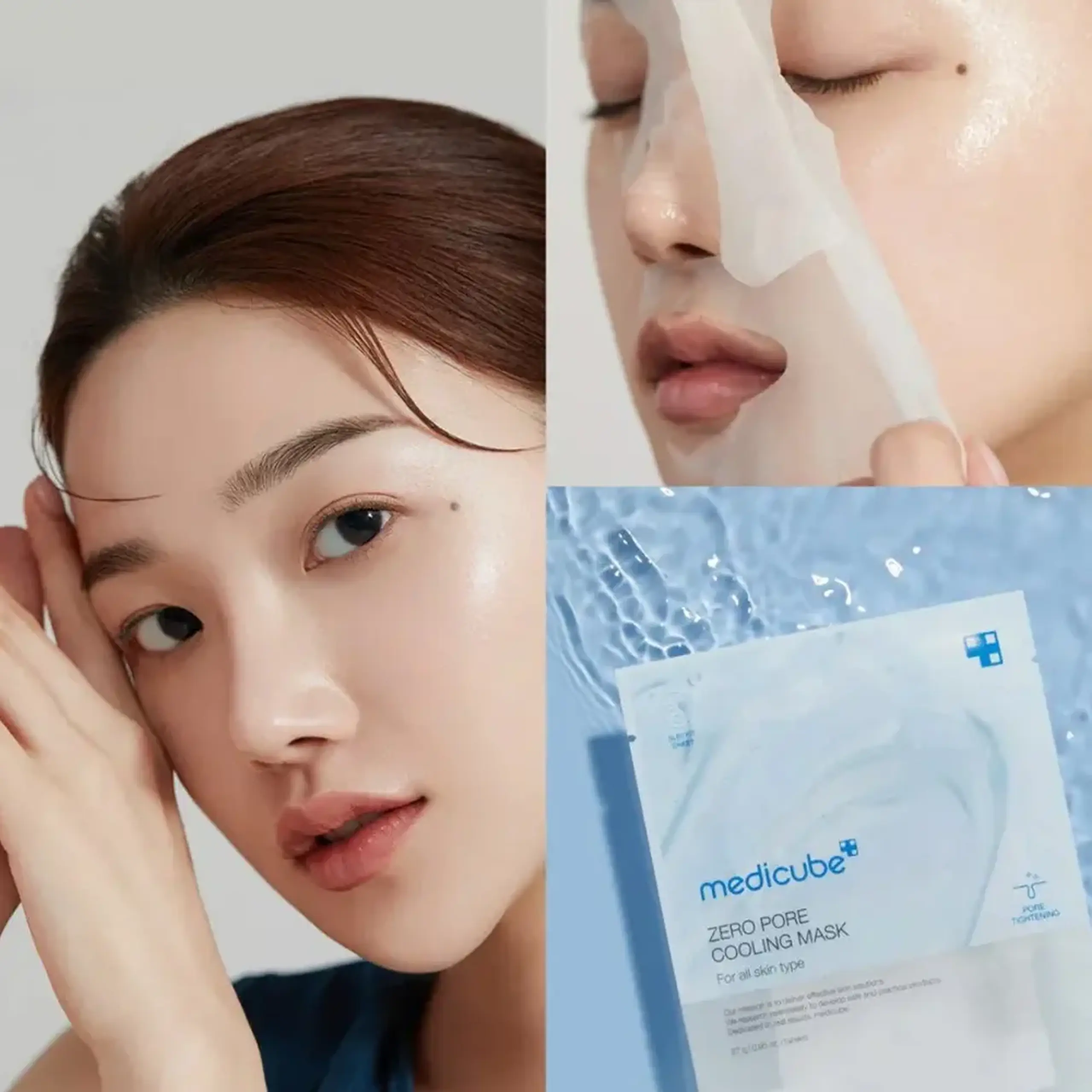 Mască din țesătură cu efect răcoritor pentru pori MEDICUBE Zero Pore Cooling Mask – 27 g