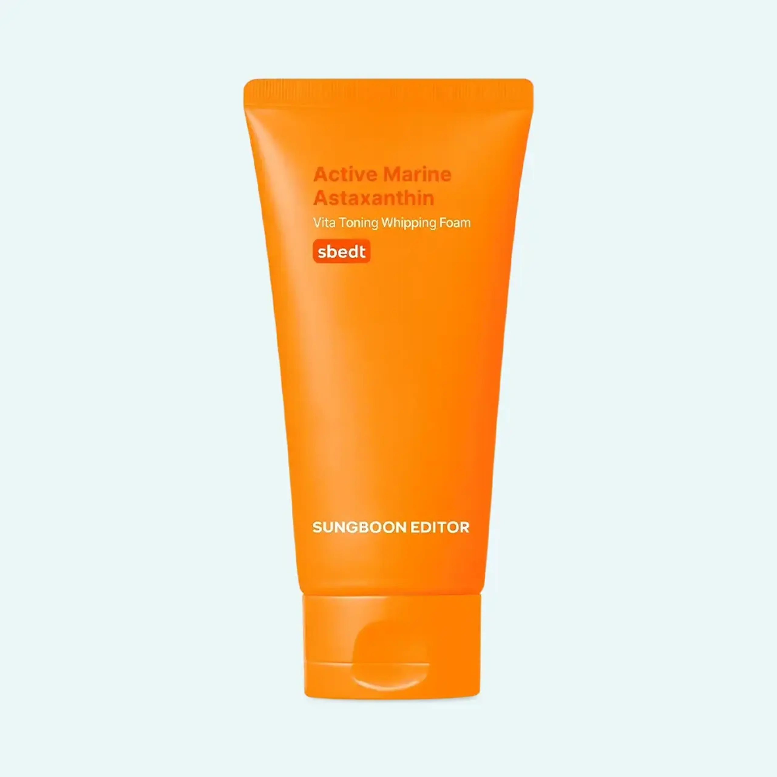 Spumă de curățare cu astaxantină marină Sungboon Editor Active Marine Astaxanthin Vita Toning Whipping Foam 120 g