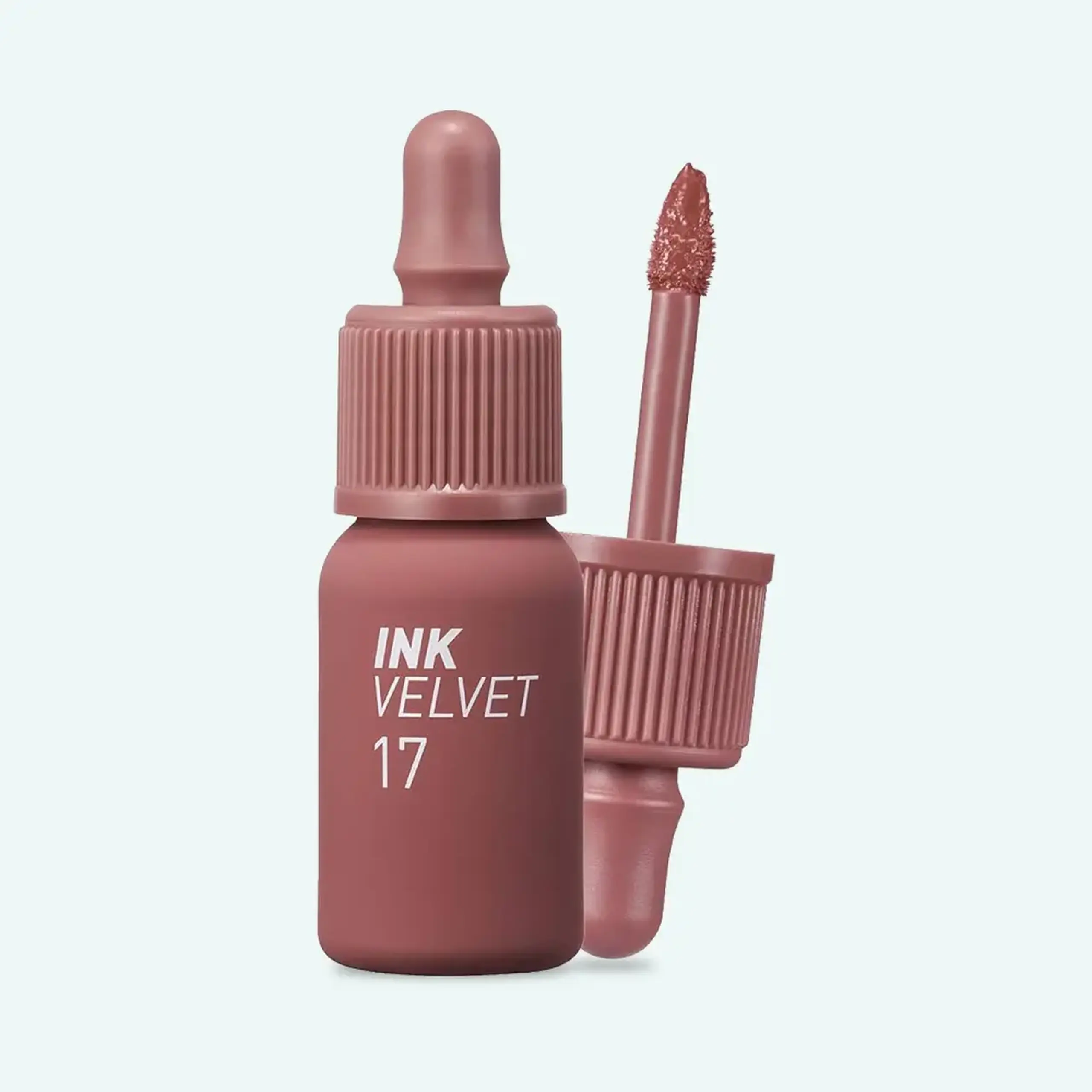 Tint de buze mat Tint de buze Peripera Ink The Velvet 017 ROSY NUDE