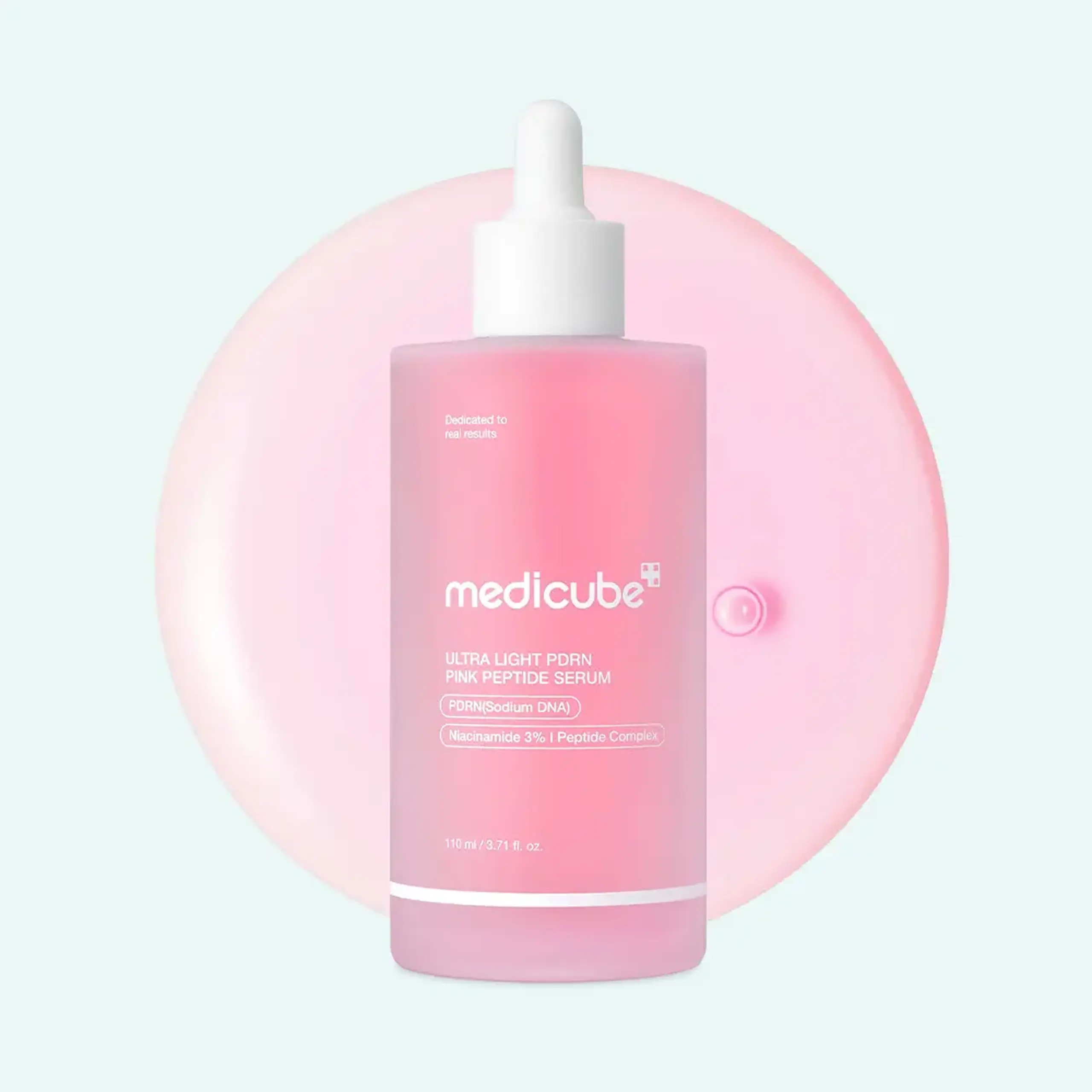 Ser facial ultra-lejer cu PDRN și peptide MEDICUBE PDRN Pink Peptide Serum Ultra Light – 30 ml