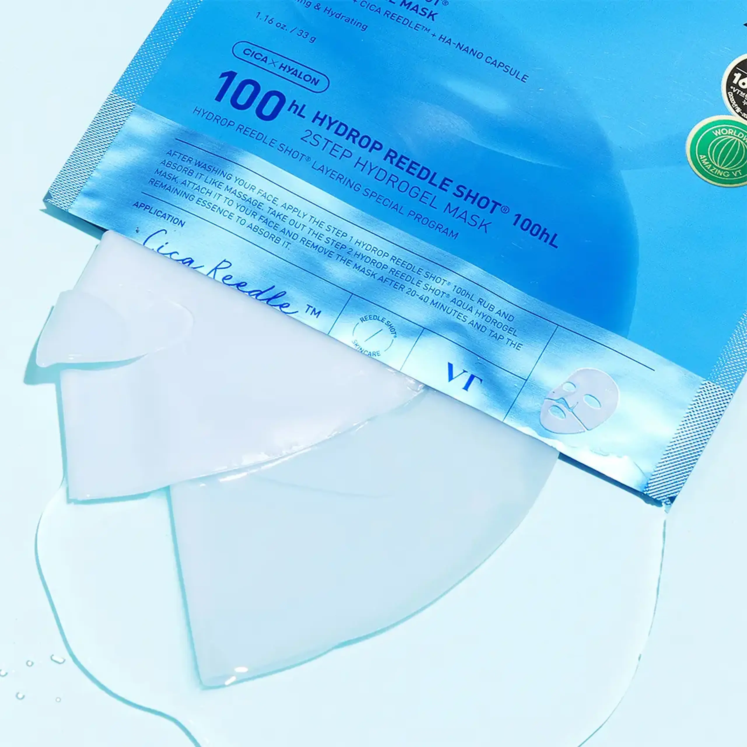 Mască hidrogel VT Cosmetics Hydrop Reedle Shot 100 HL 2Step Hydrogel Mask