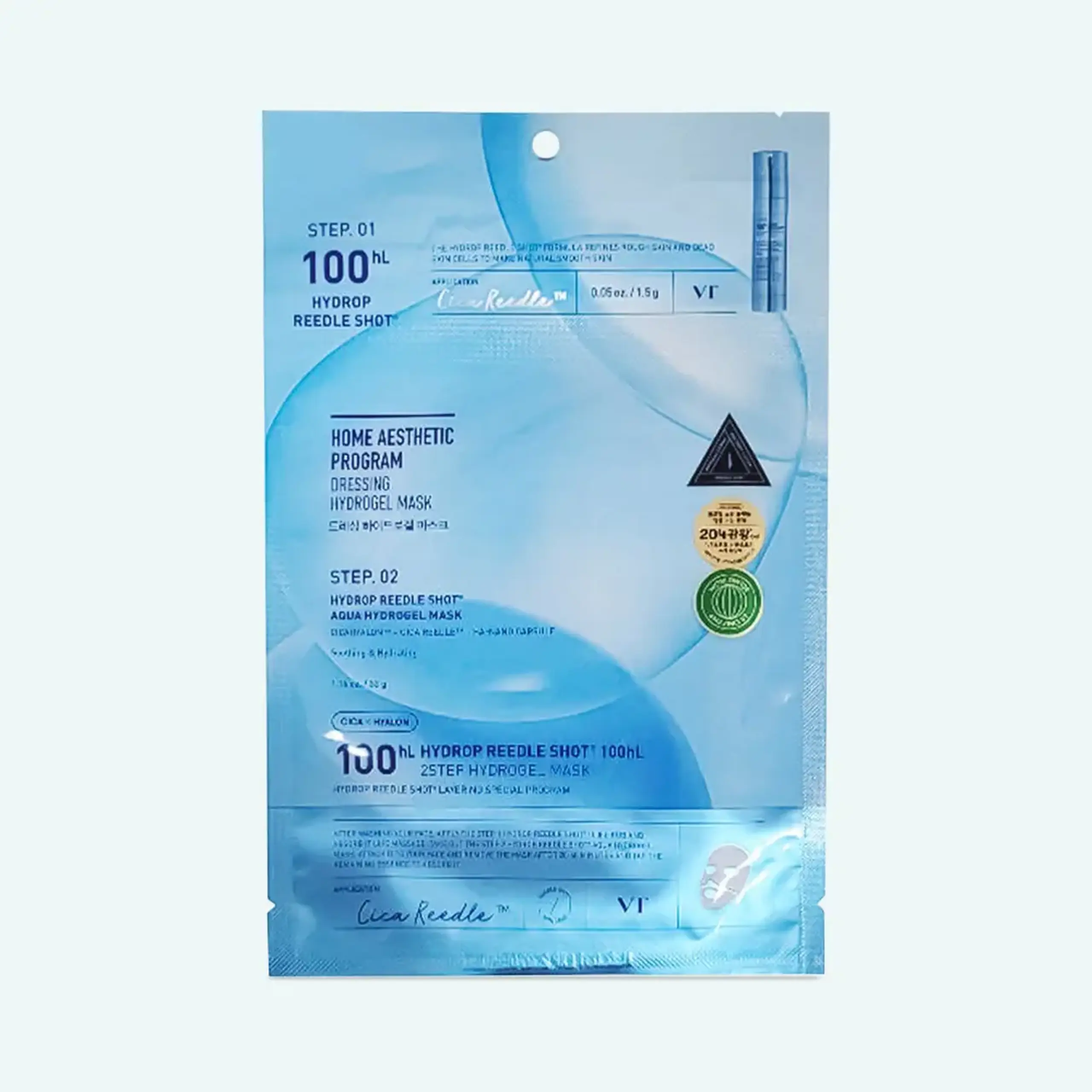 Mască hidrogel VT Cosmetics Hydrop Reedle Shot 100 HL 2Step Hydrogel Mask