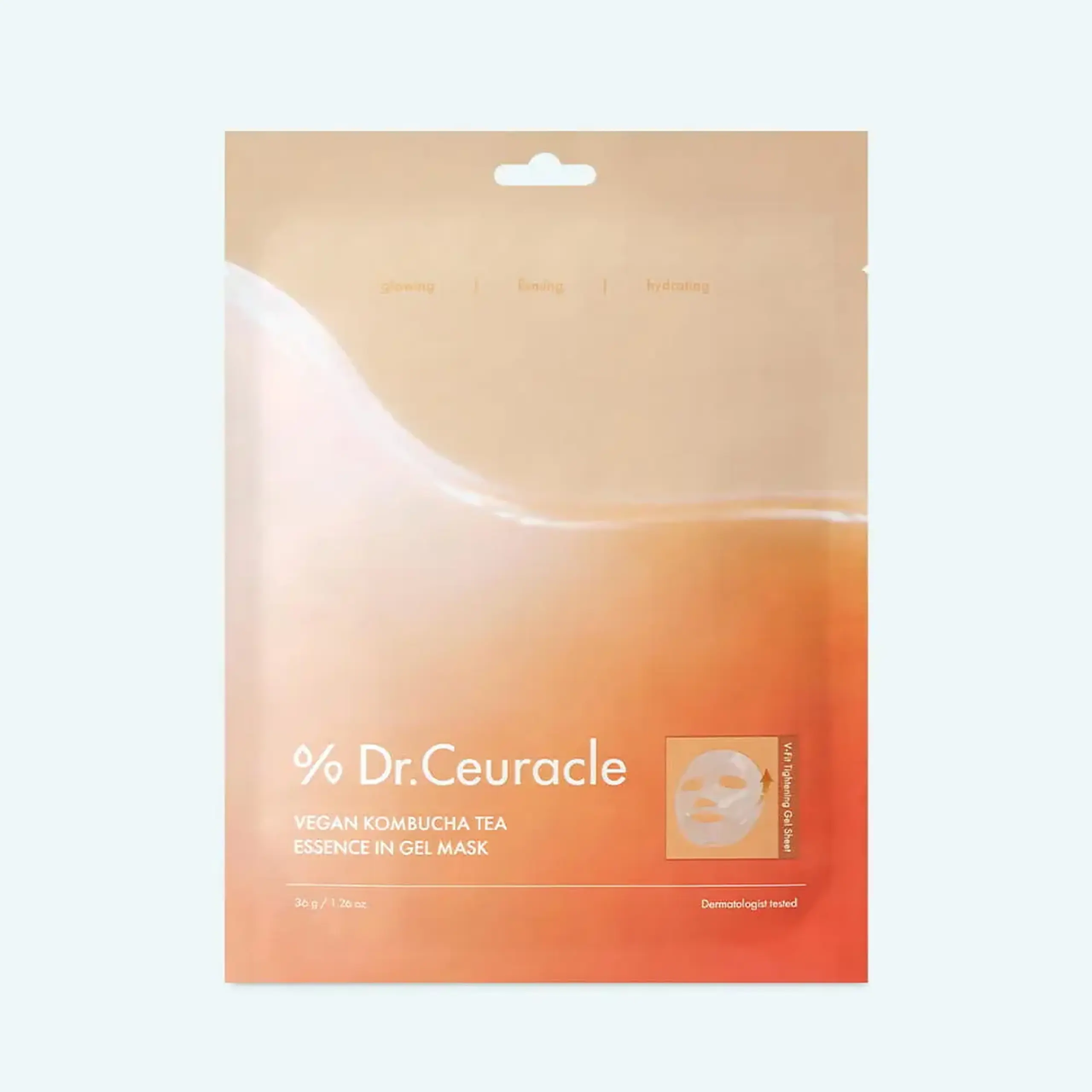 Mască hidrogel Dr. Ceuracle Vegan Kombucha Tea Essence In Gel Mask