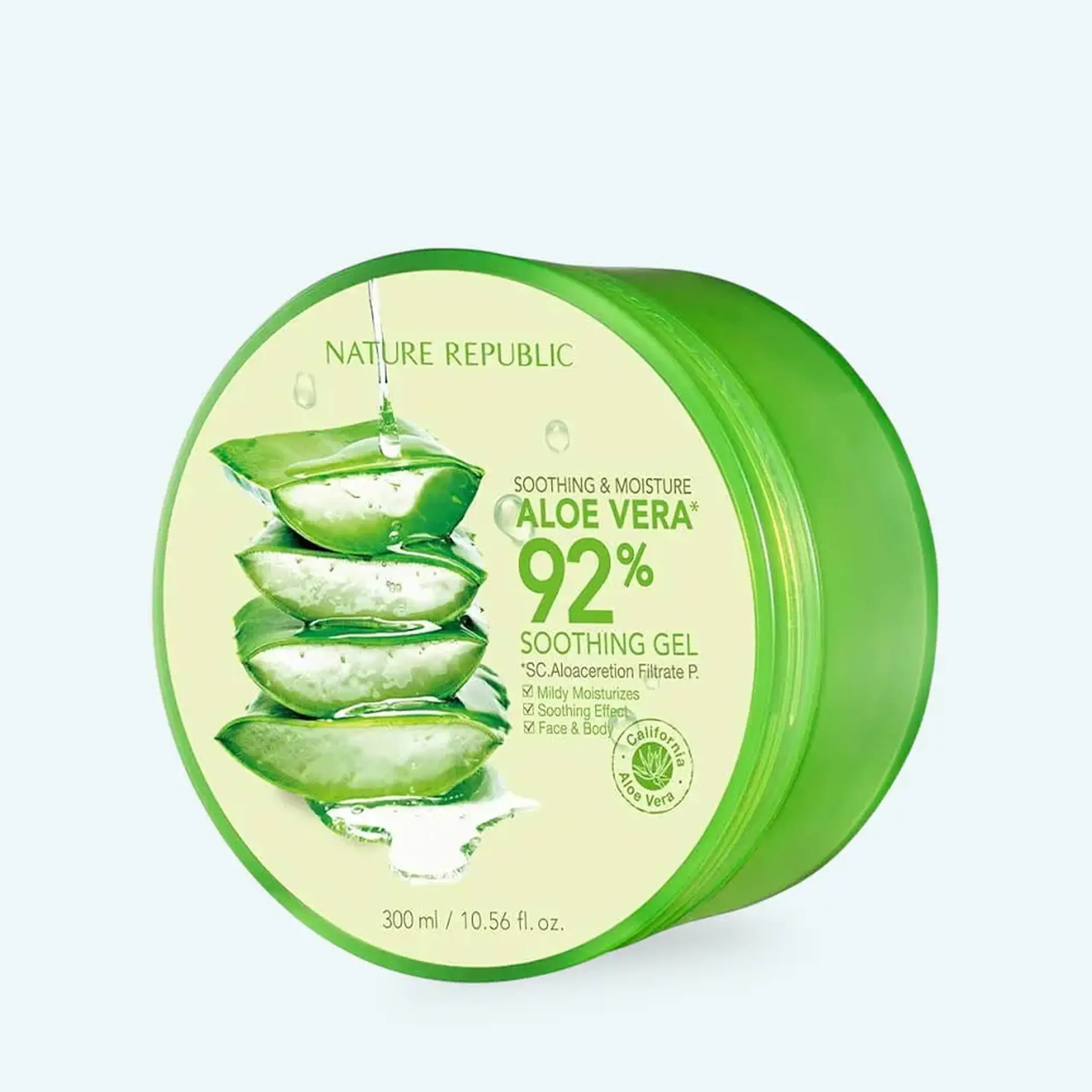 Gel calmant cu 92% extract de aloe vera NATURE REPUBLIC - Soothing &amp; Moisture Aloe Vera 92% Soothing Gel