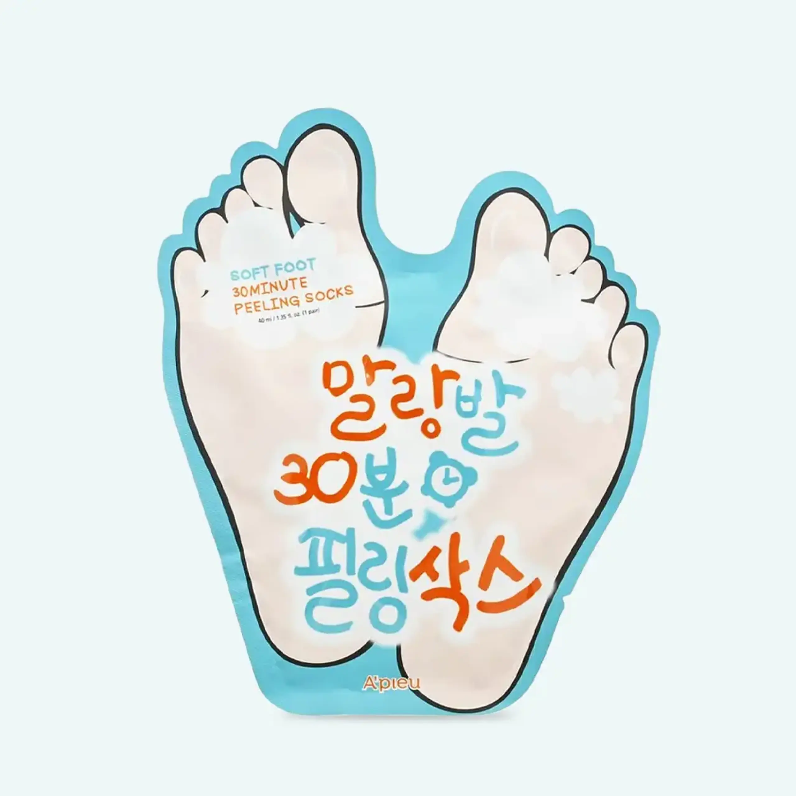 Mască exfoliantă pentru călcâie A'pieu Soft Foot Peeling Socks 40ml