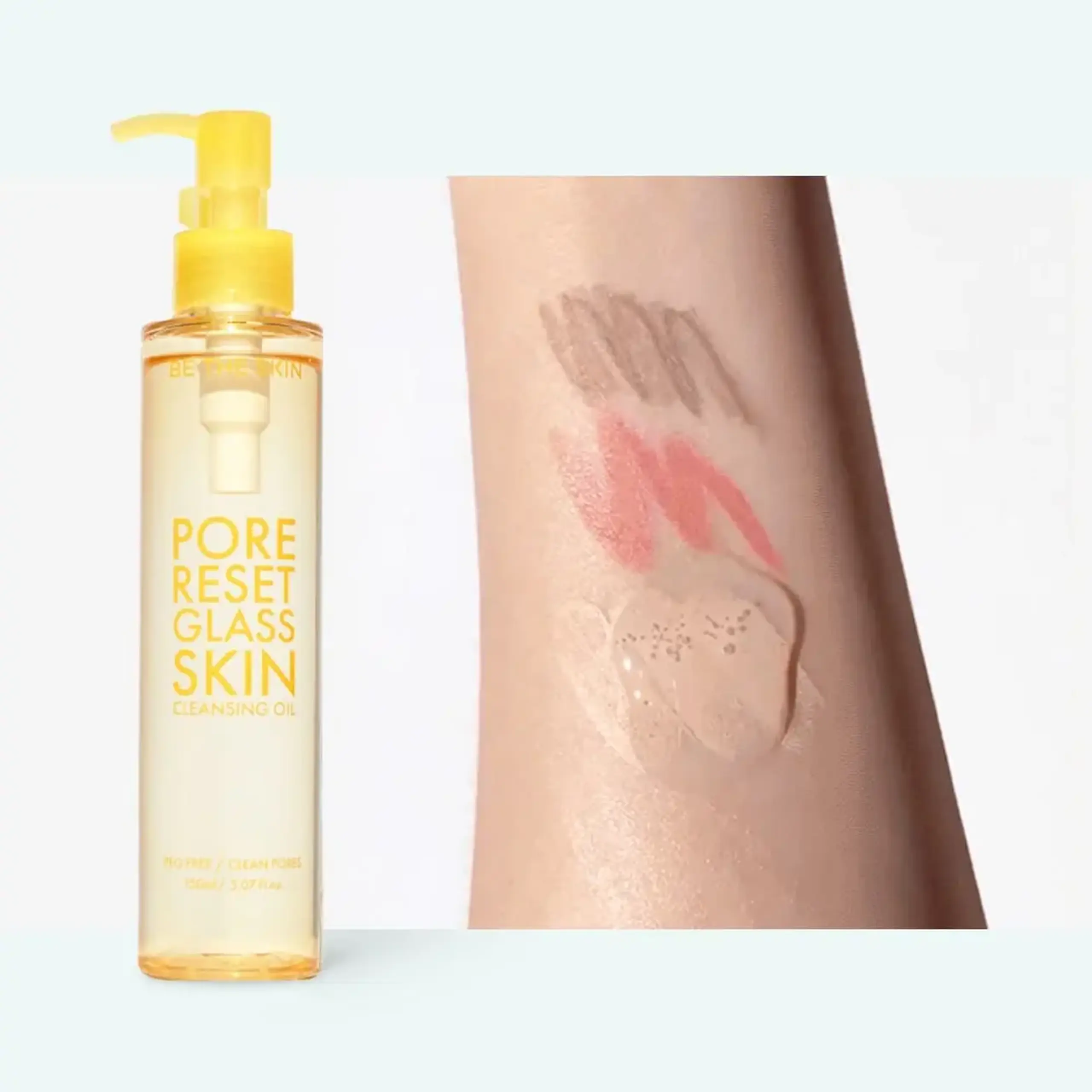 Ulei hidrofil cu efect “glass skin” Be The Skin Pore Reset Glass Skin Cleansing Oil 150ml