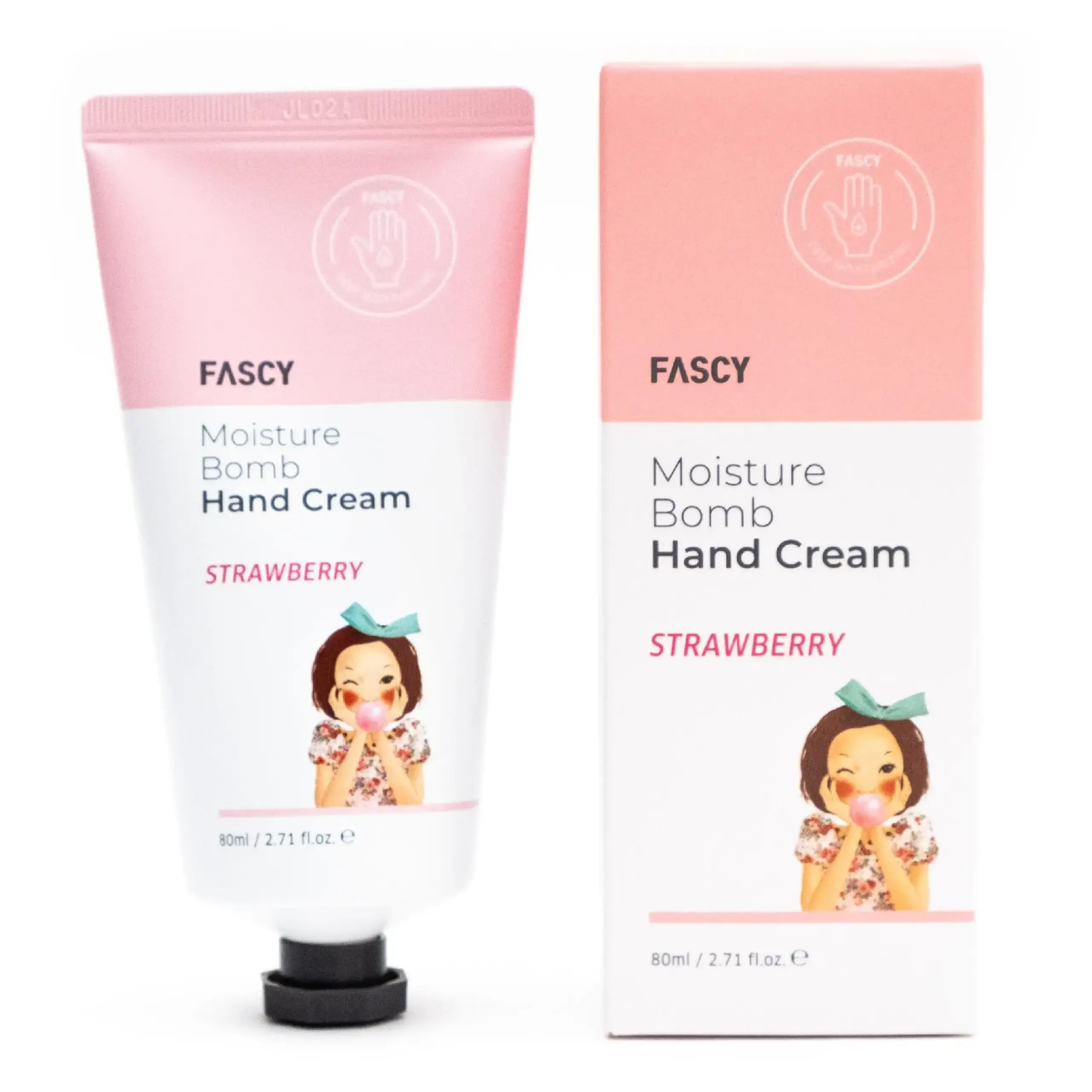 Cremă pentru mâini Fascy Moisture Bomb Hand Cream Strawberry 80 ml